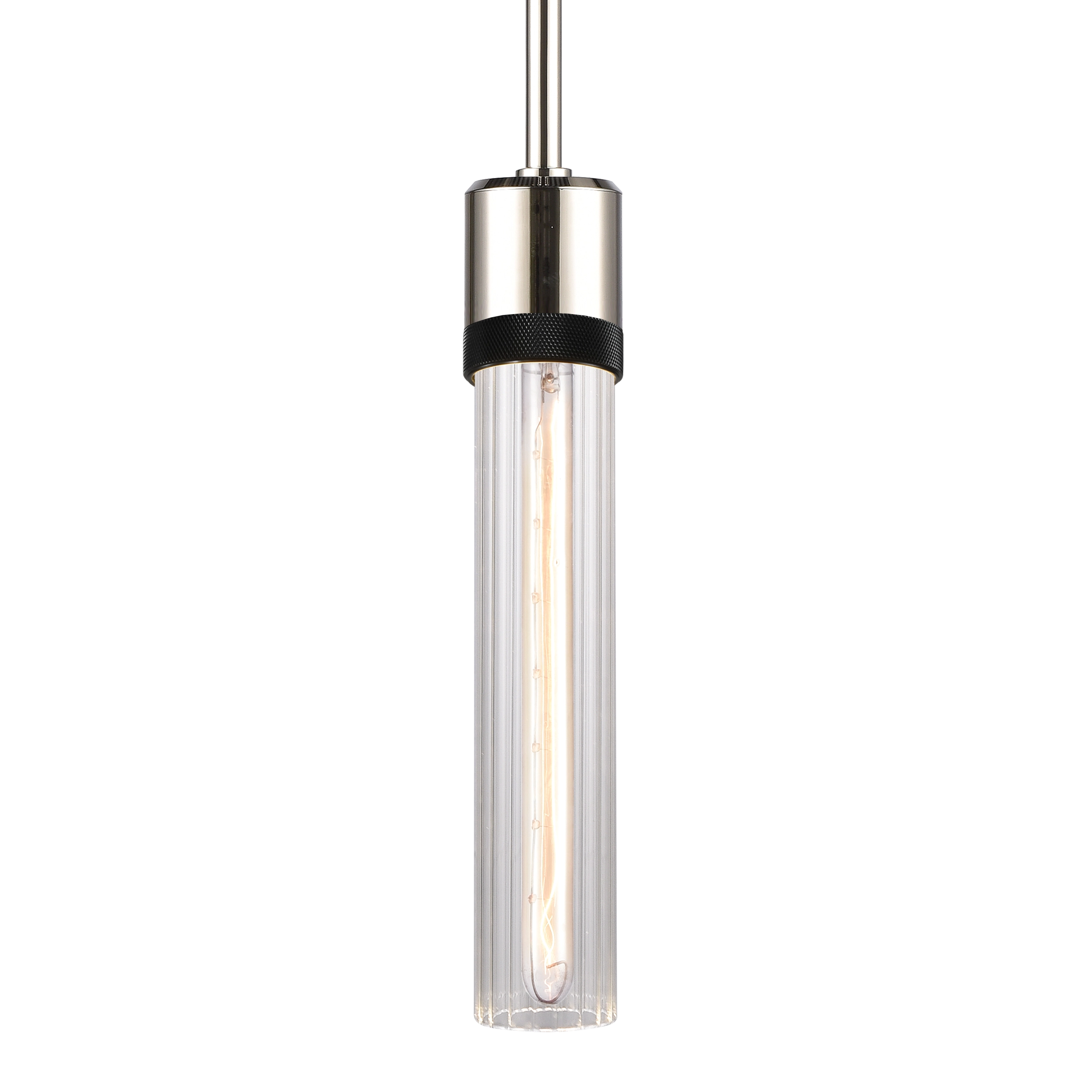 Zigrina 12" Fluted Glass Pendant