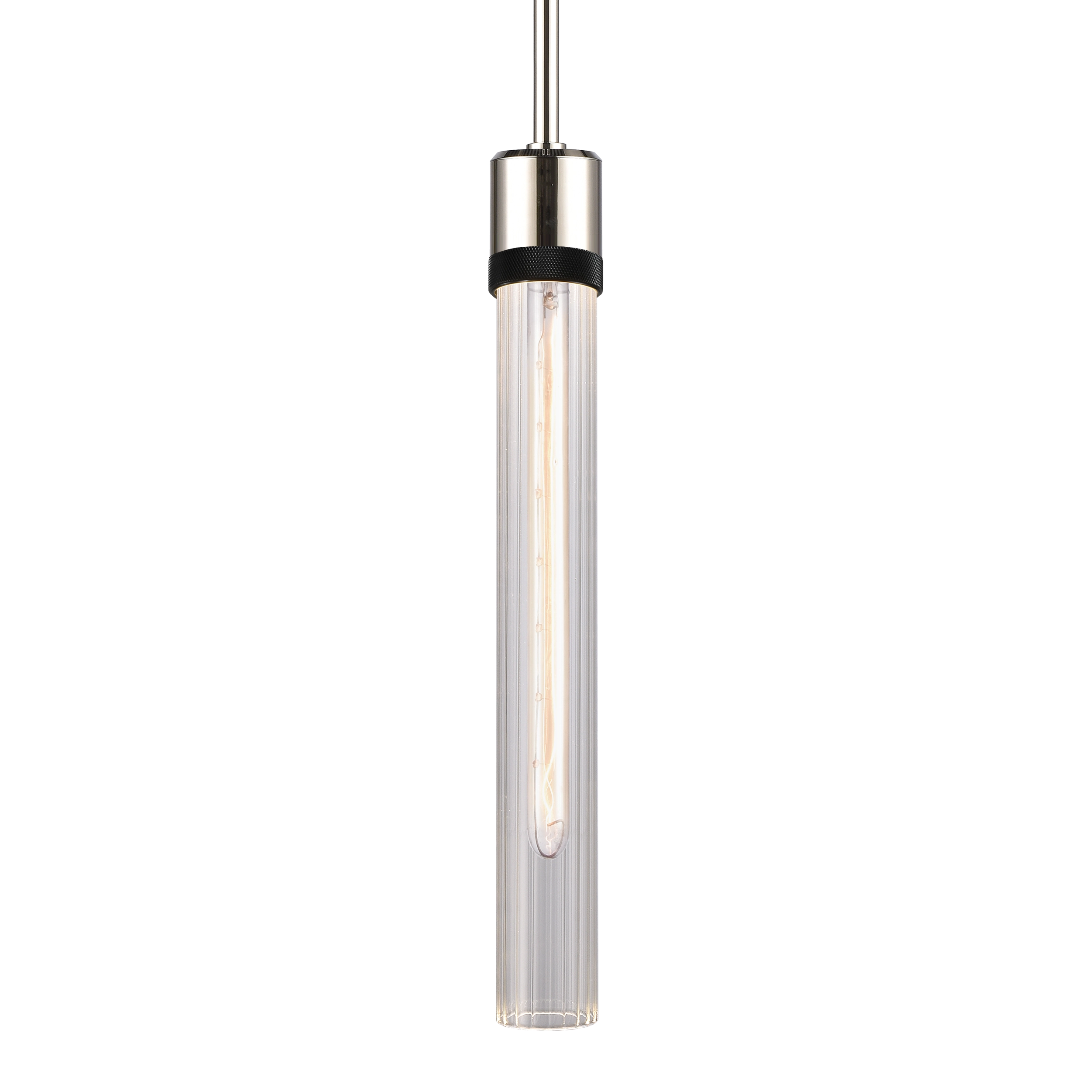 Zigrina 18" Fluted Glass Pendant