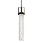 Zigrina 12" Crackled Glass Pendant