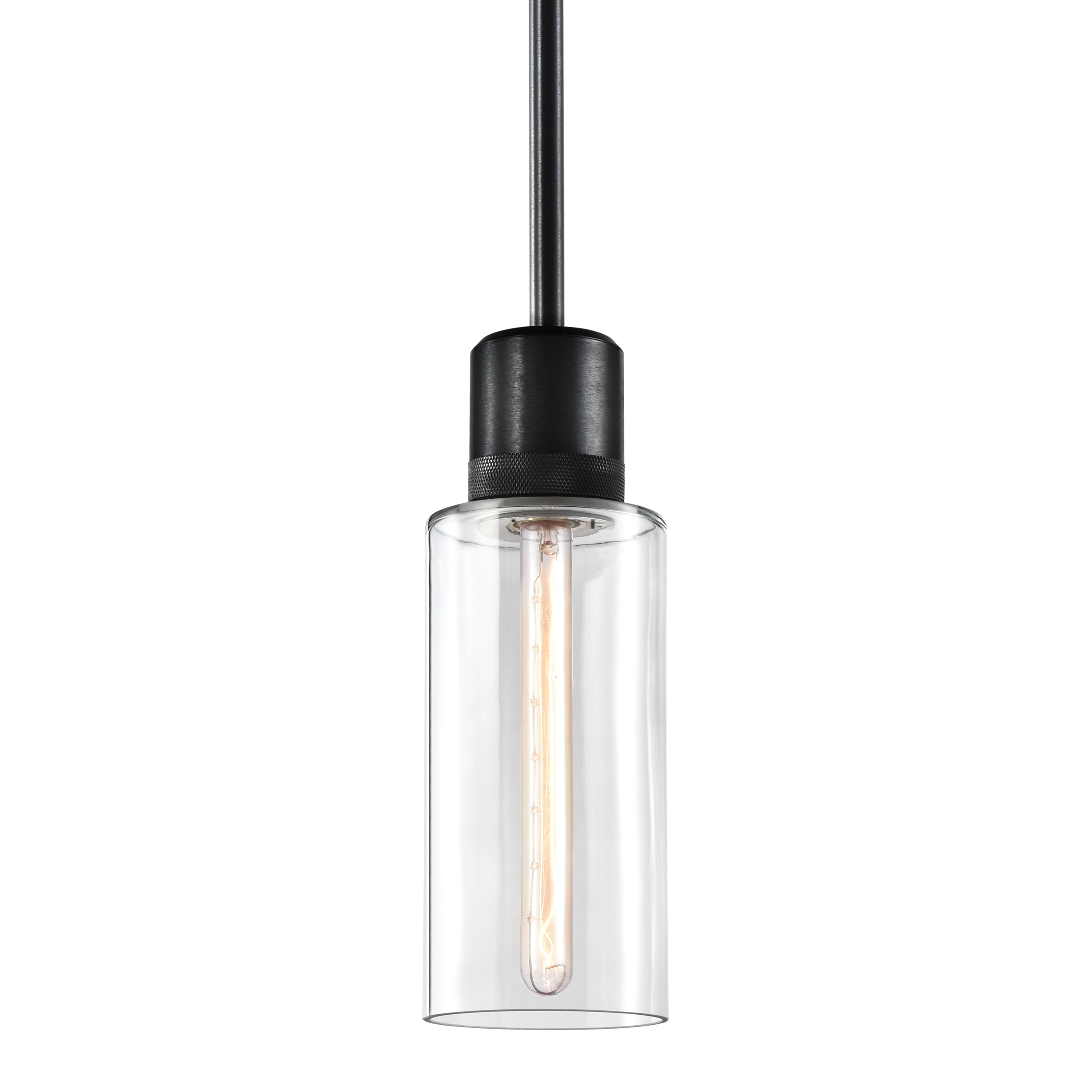 Zigrina 12" Glass Drum Pendant