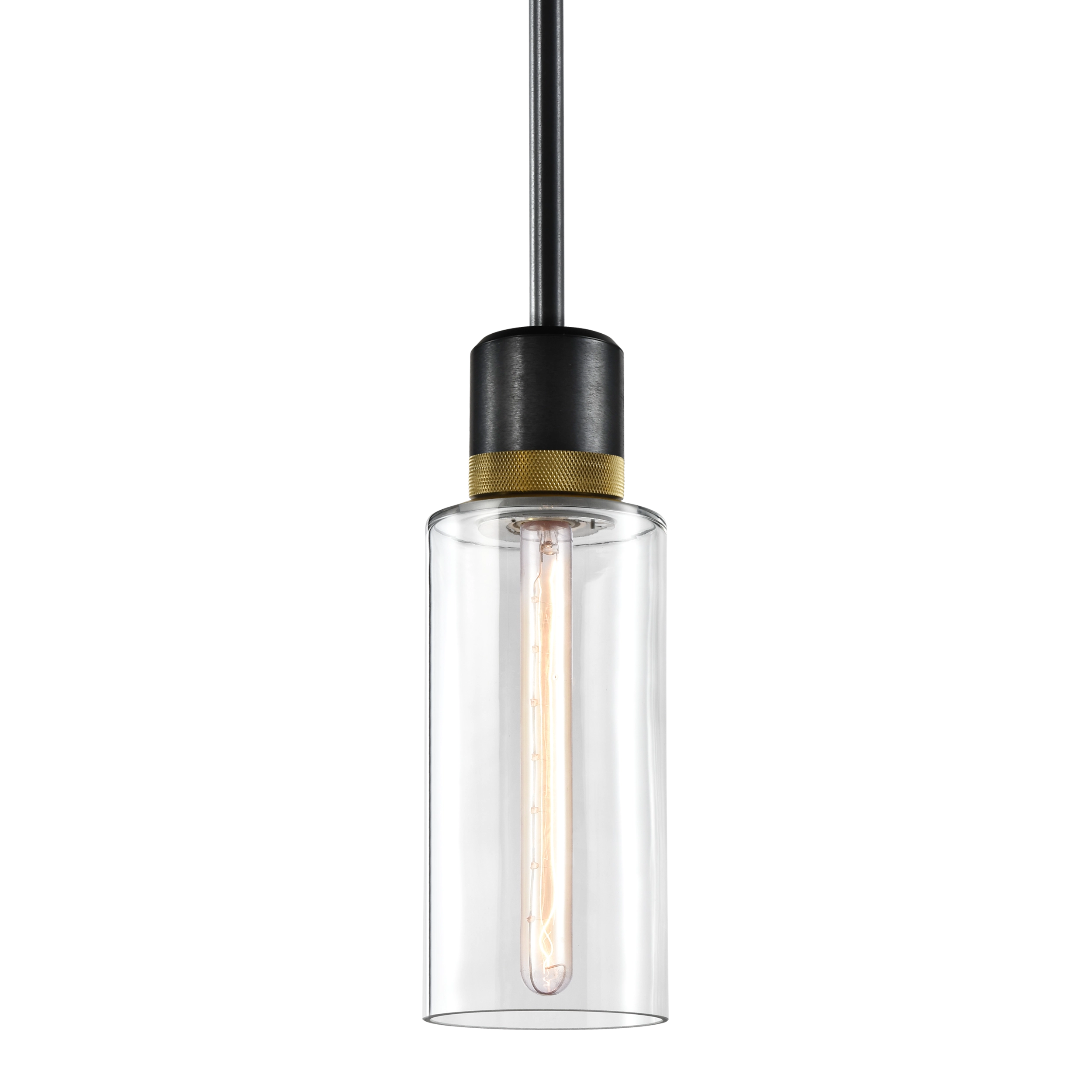 Zigrina 12" Glass Drum Pendant