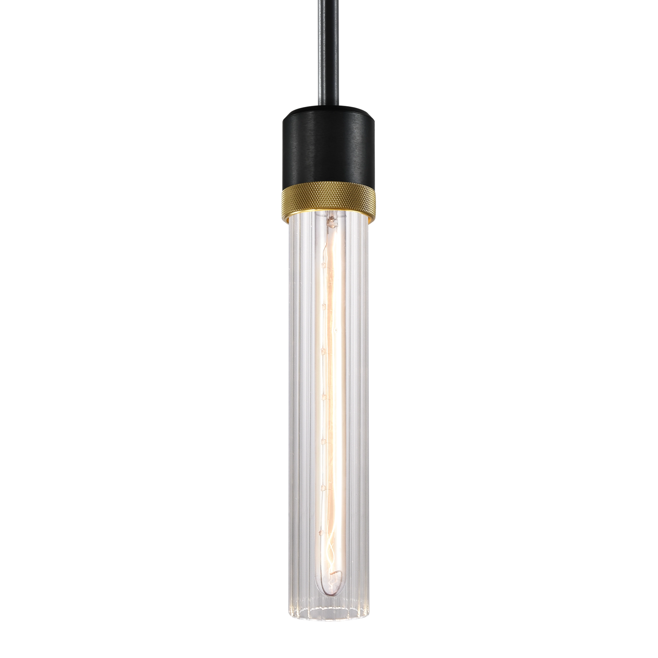 Zigrina 12" Fluted Glass Pendant