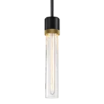 Zigrina 12" Crackled Glass Pendant