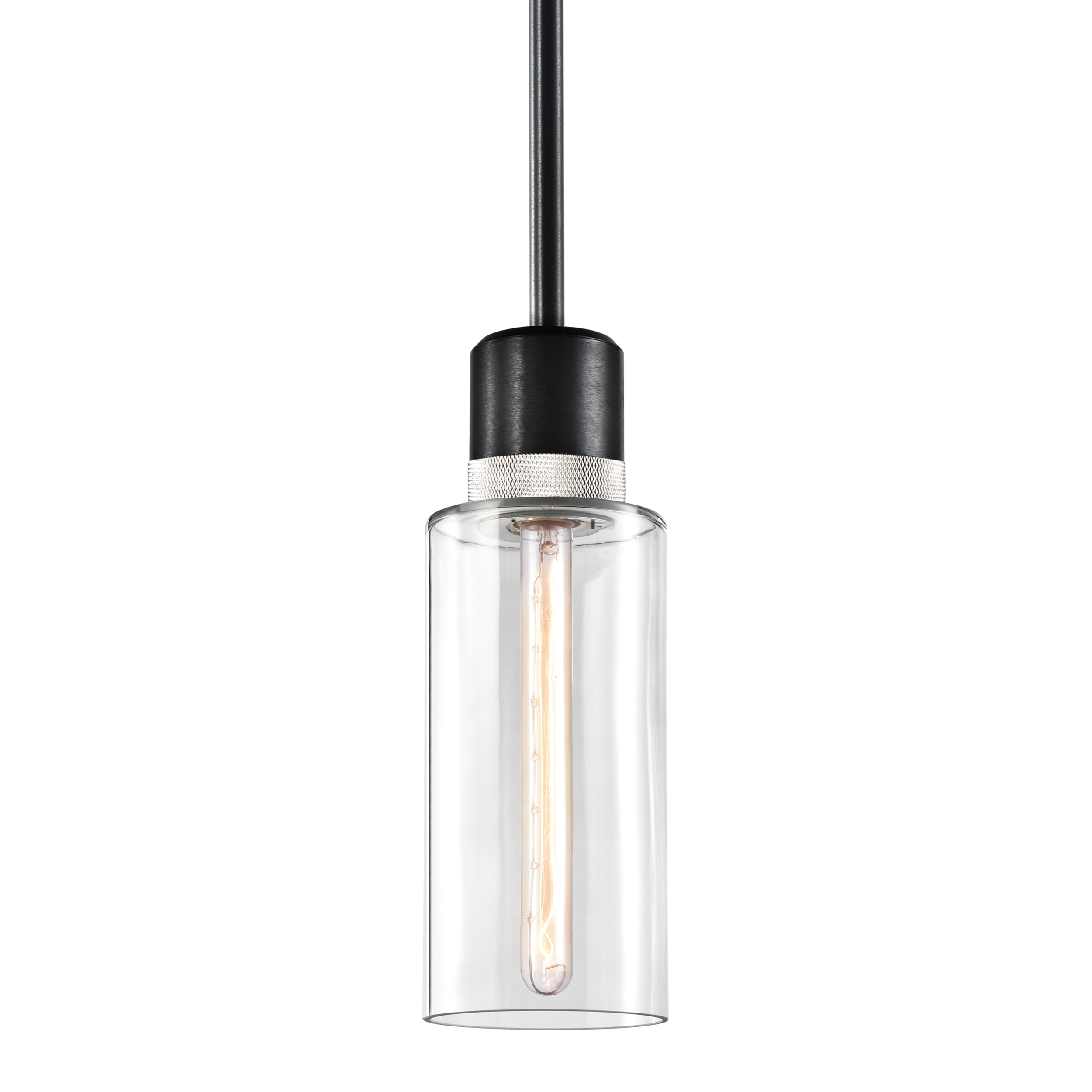 Zigrina 12" Glass Drum Pendant