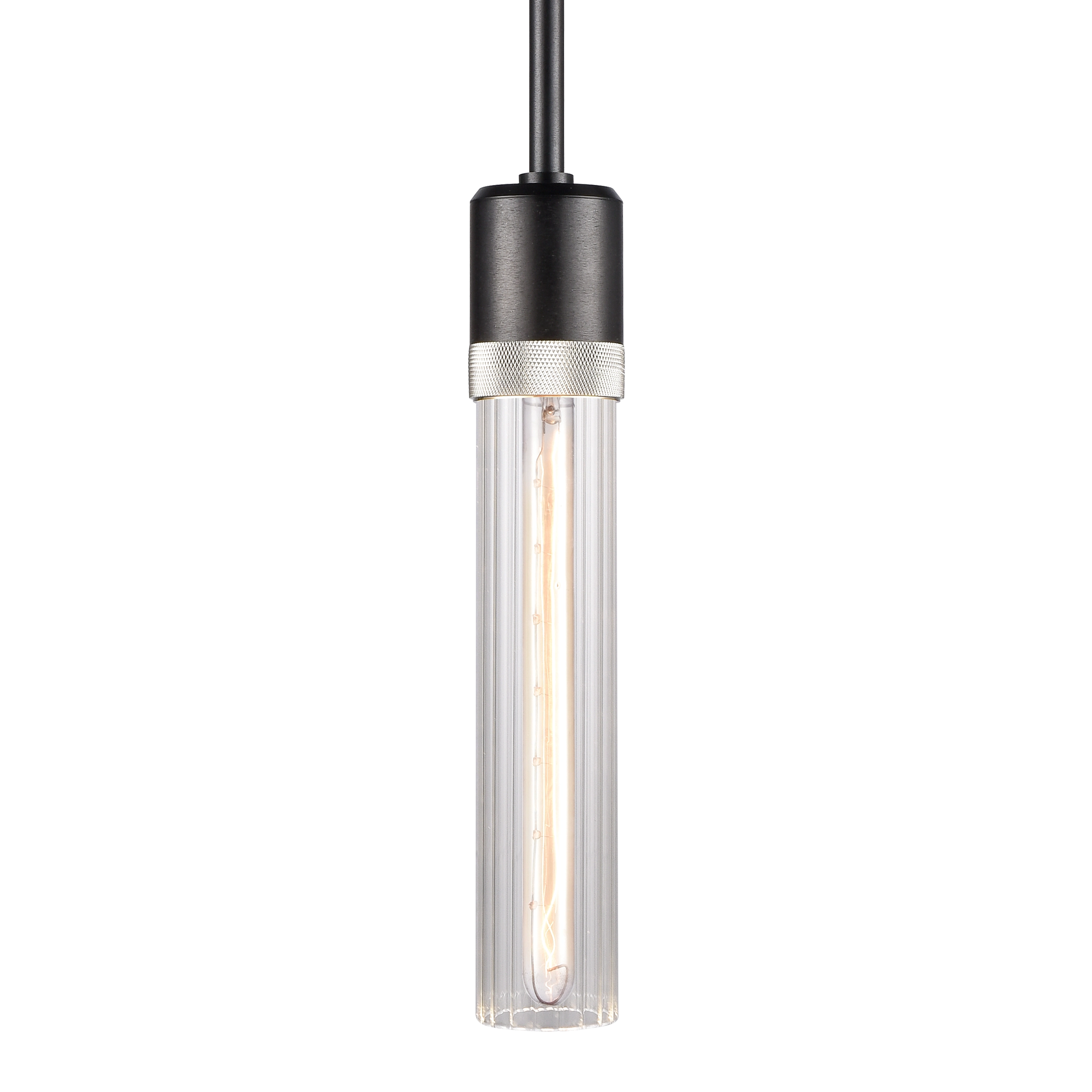 Zigrina 12" Fluted Glass Pendant