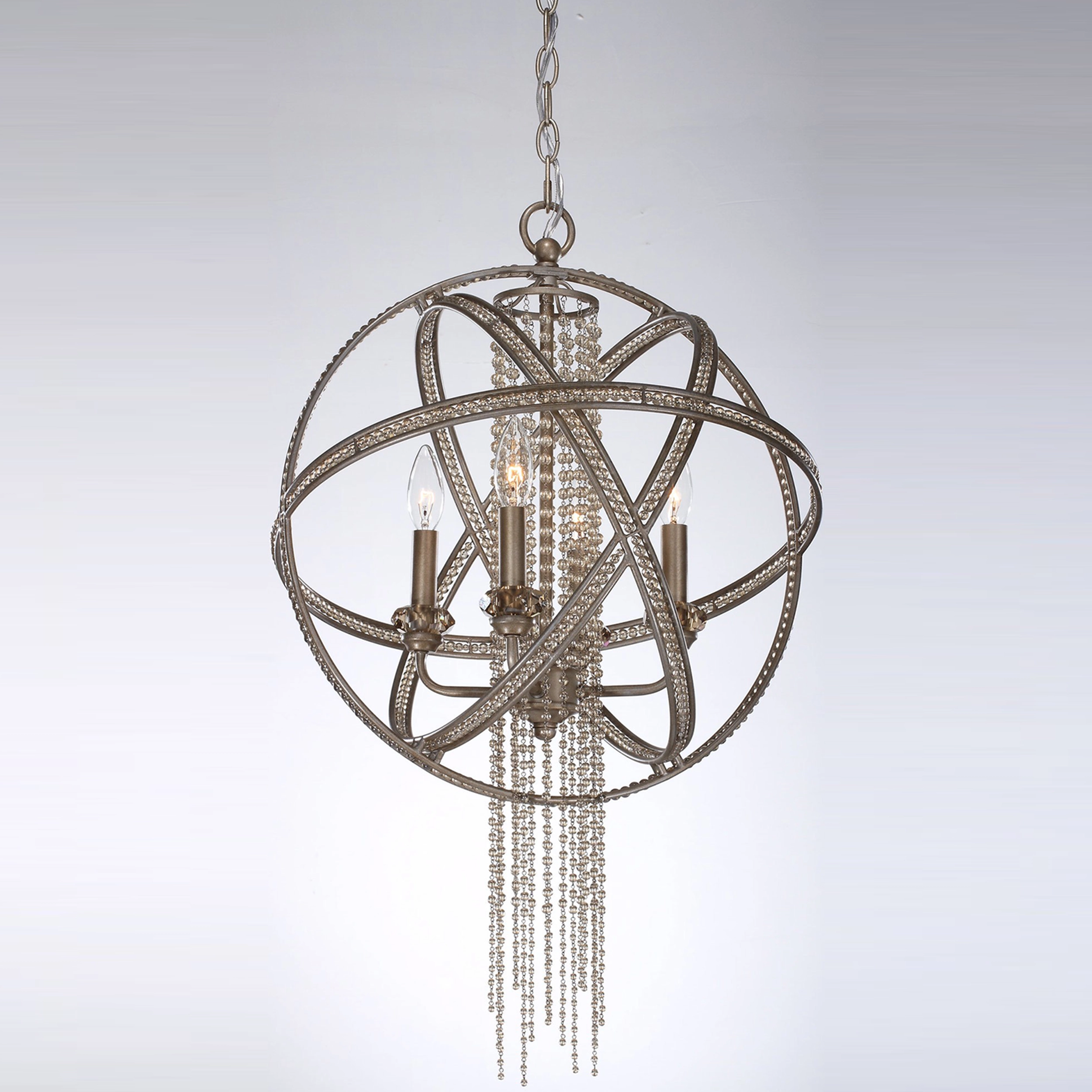 Cascade 18" Orbital Crystal Chandelier