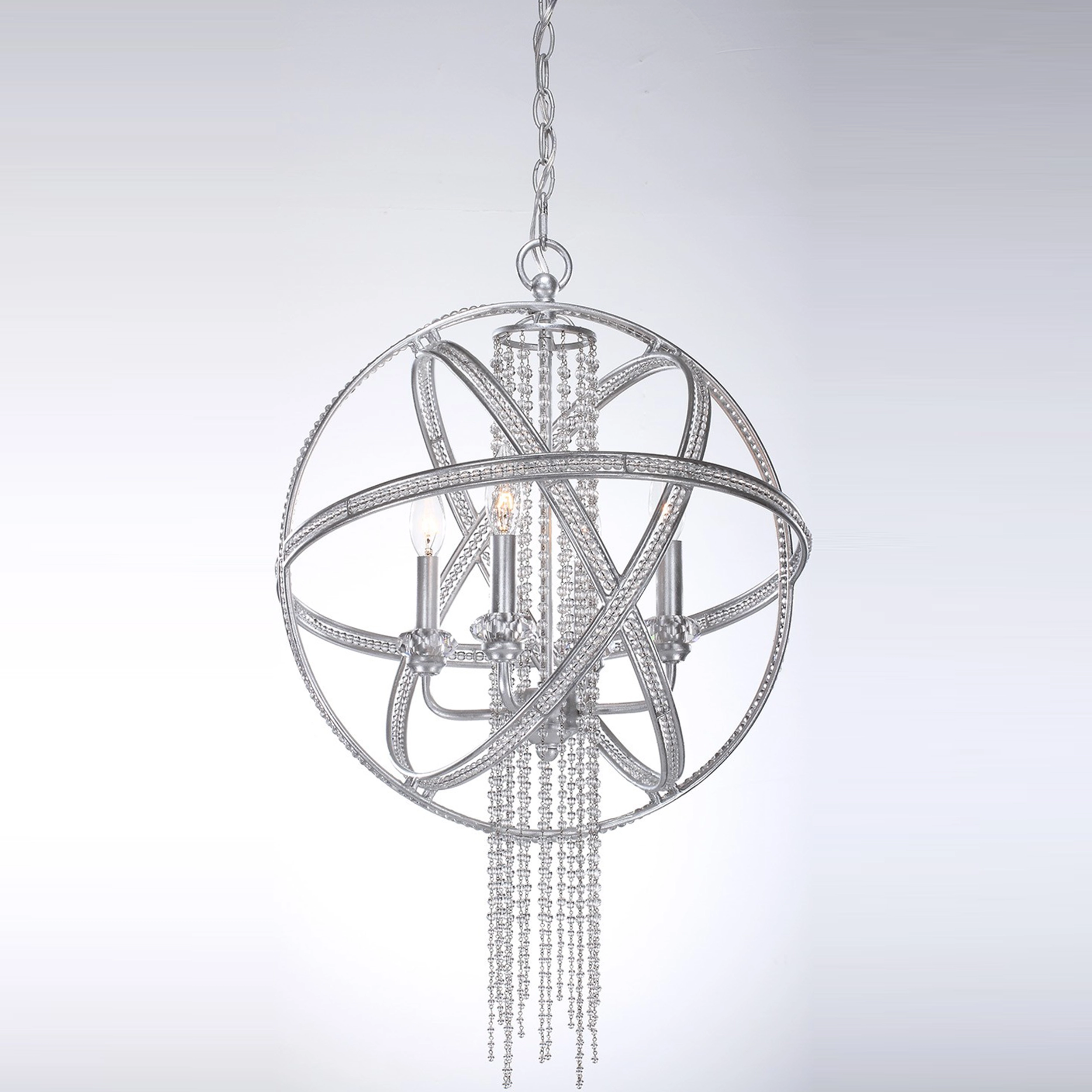 Cascade 18" Orbital Crystal Chandelier