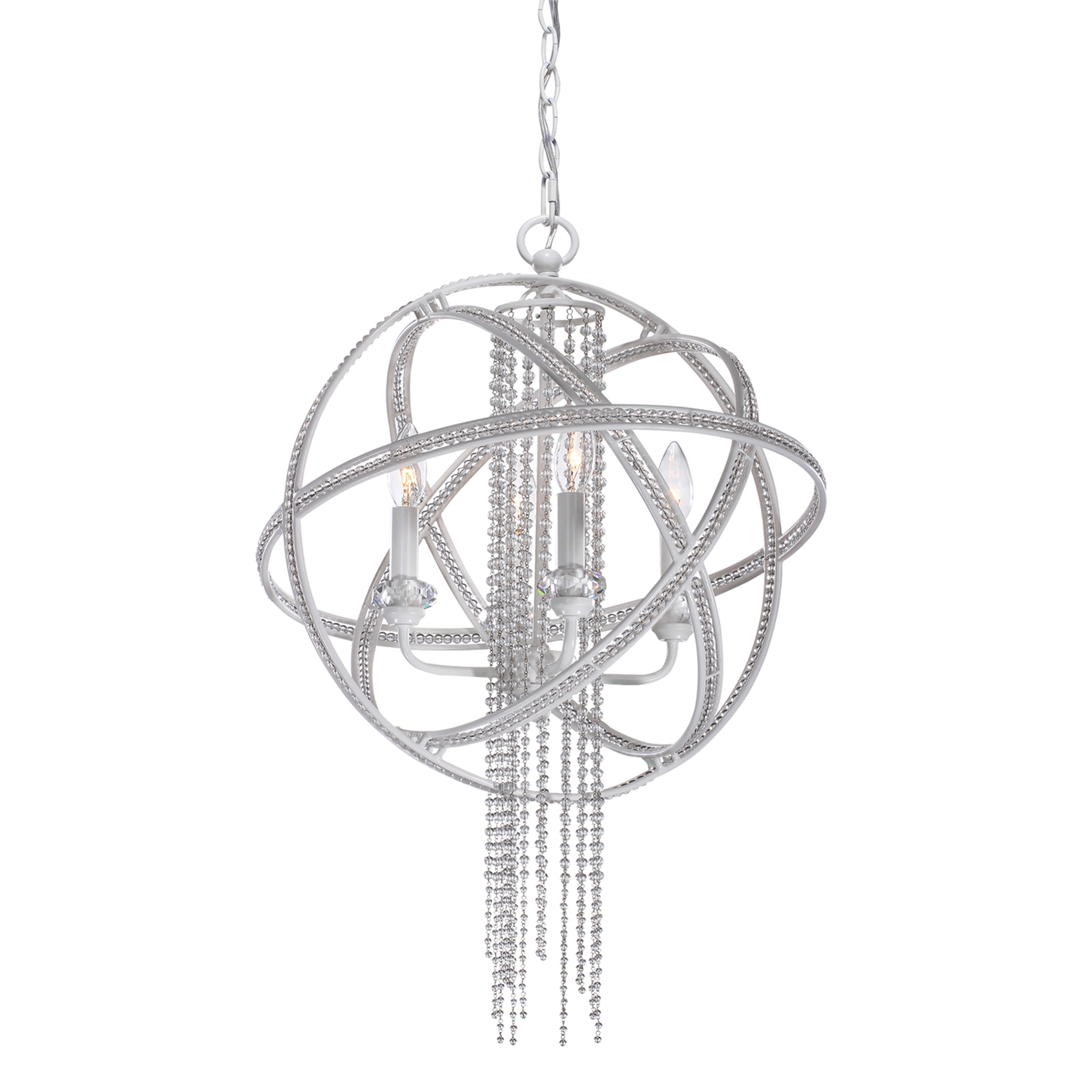 Cascade 18" Orbital Crystal Chandelier