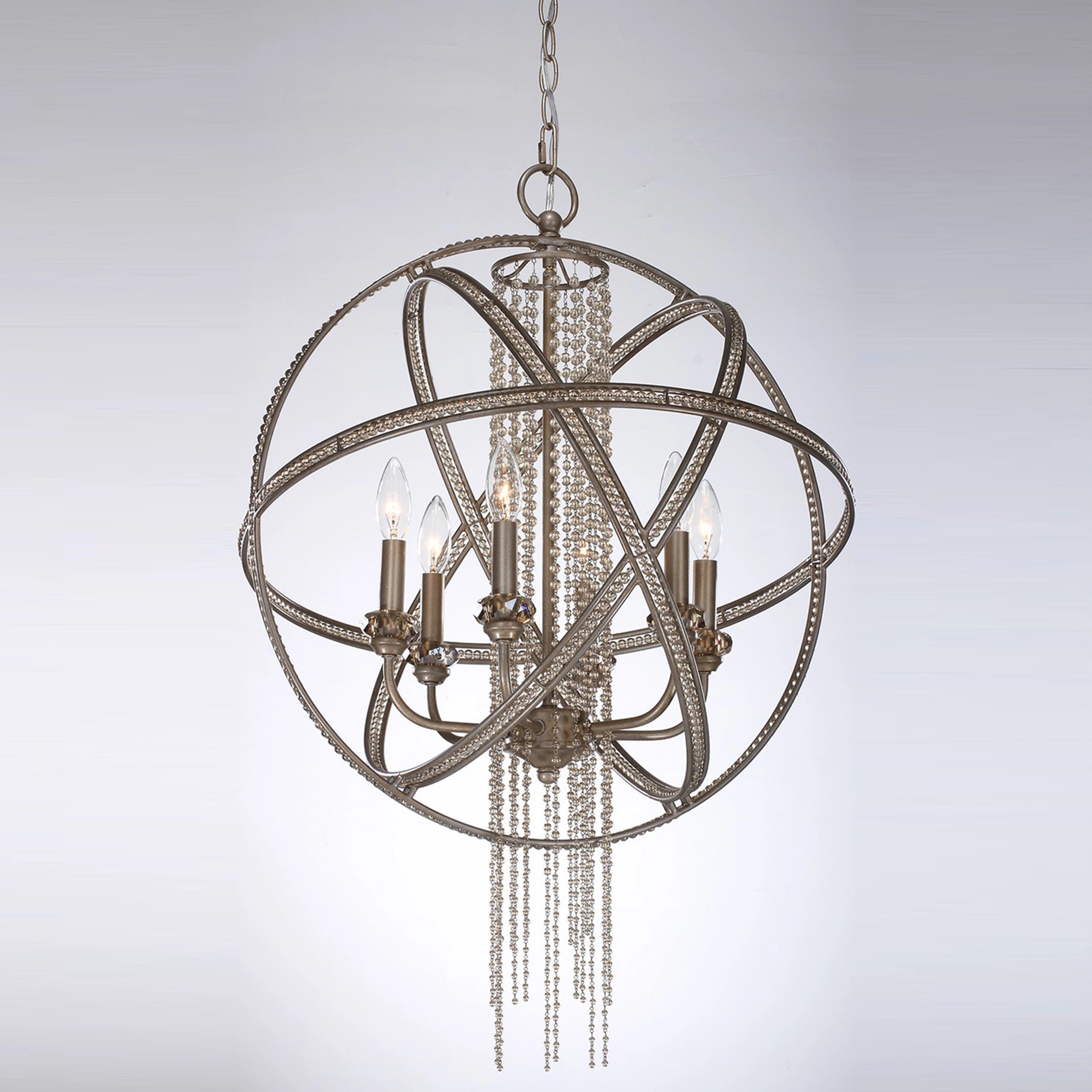 Cascade 22" Orbital Crystal Chandelier