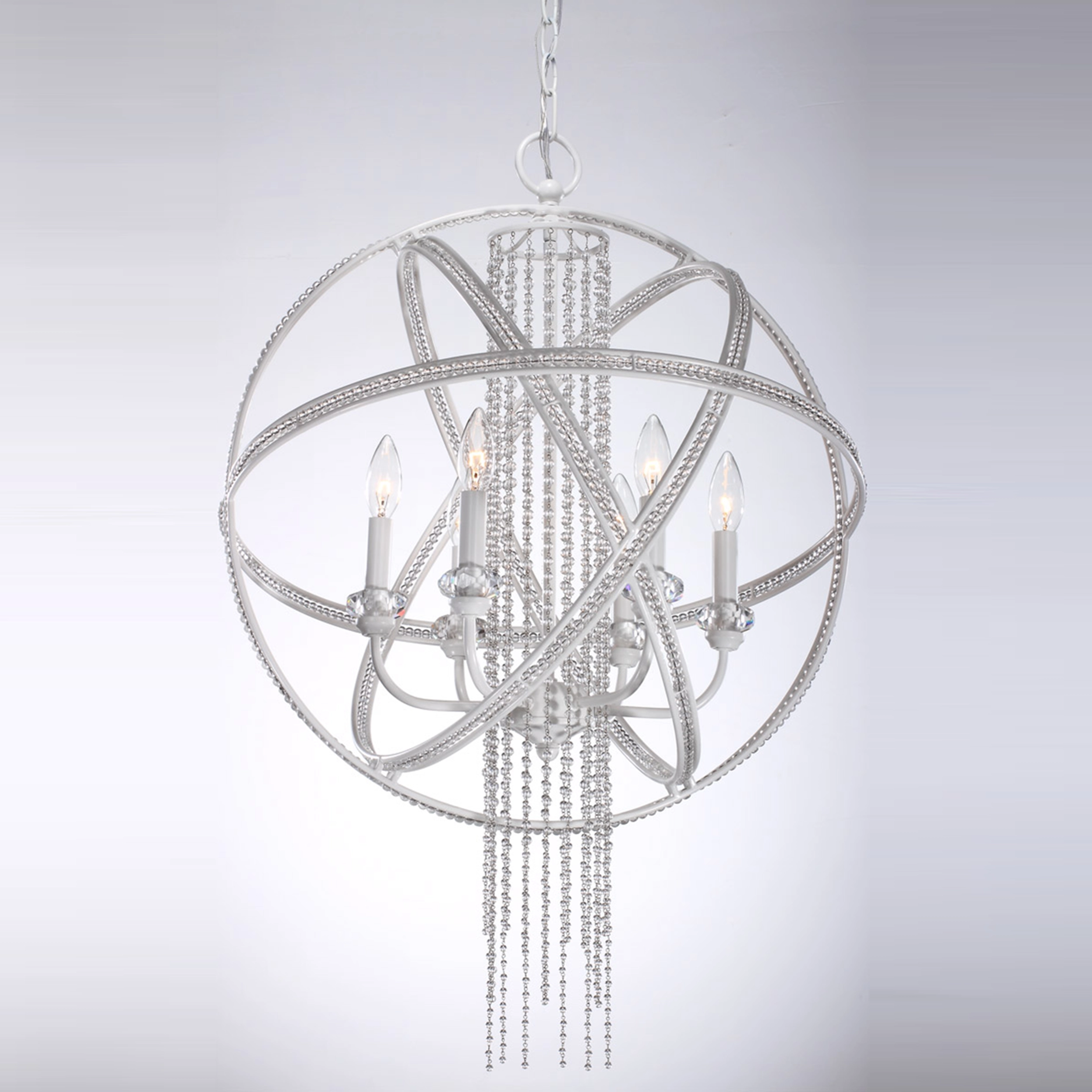 Cascade 22" Orbital Crystal Chandelier