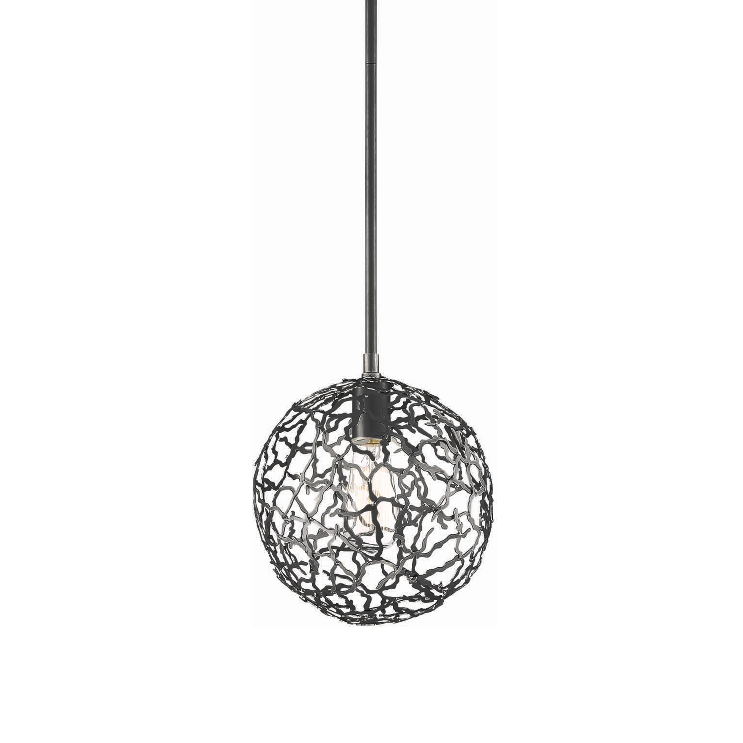 Helios 10" Organic Globe Pendant
