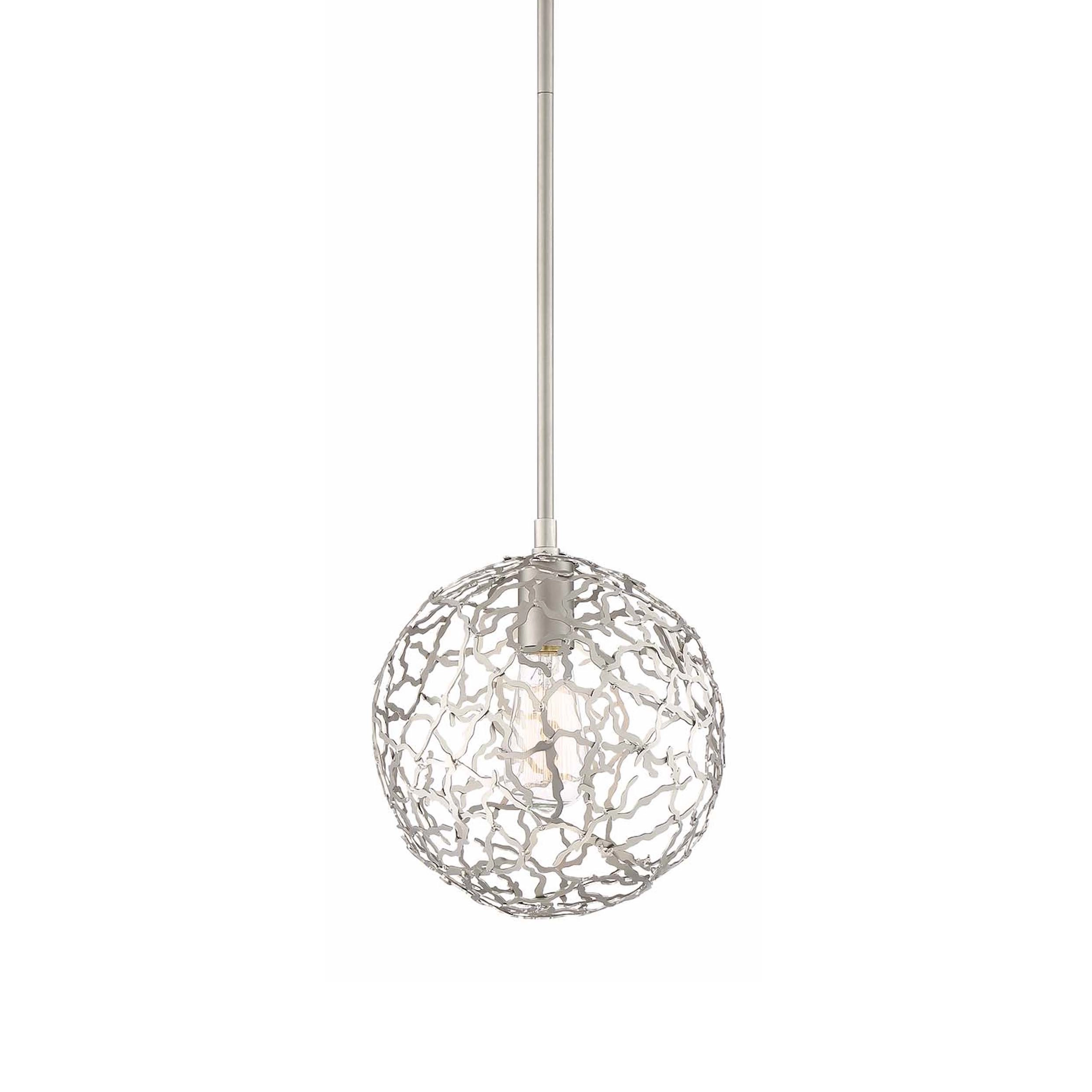 Helios 10" Organic Globe Pendant