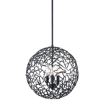 Helios 14" Organic Globe Pendant