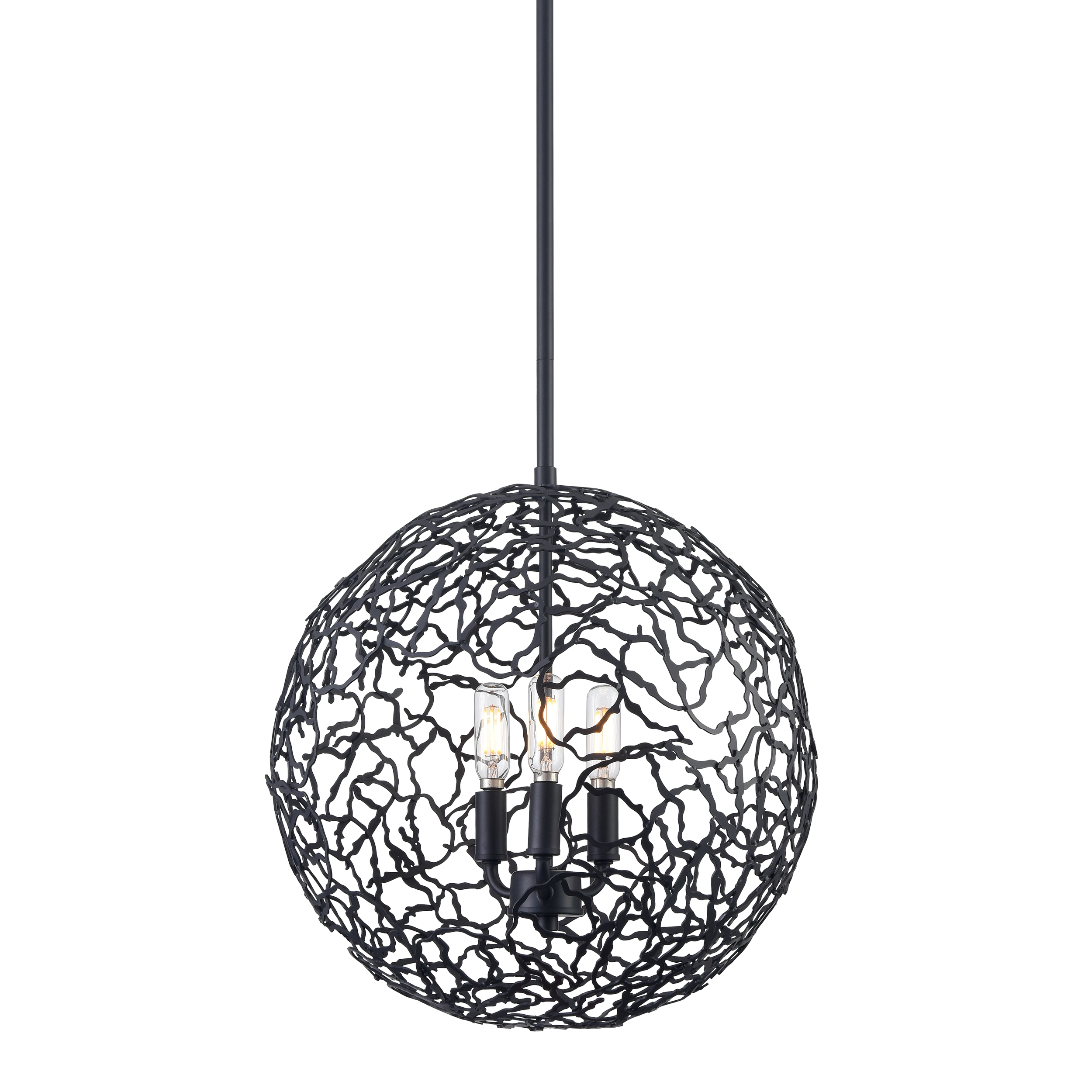 Helios 14" Organic Globe Pendant