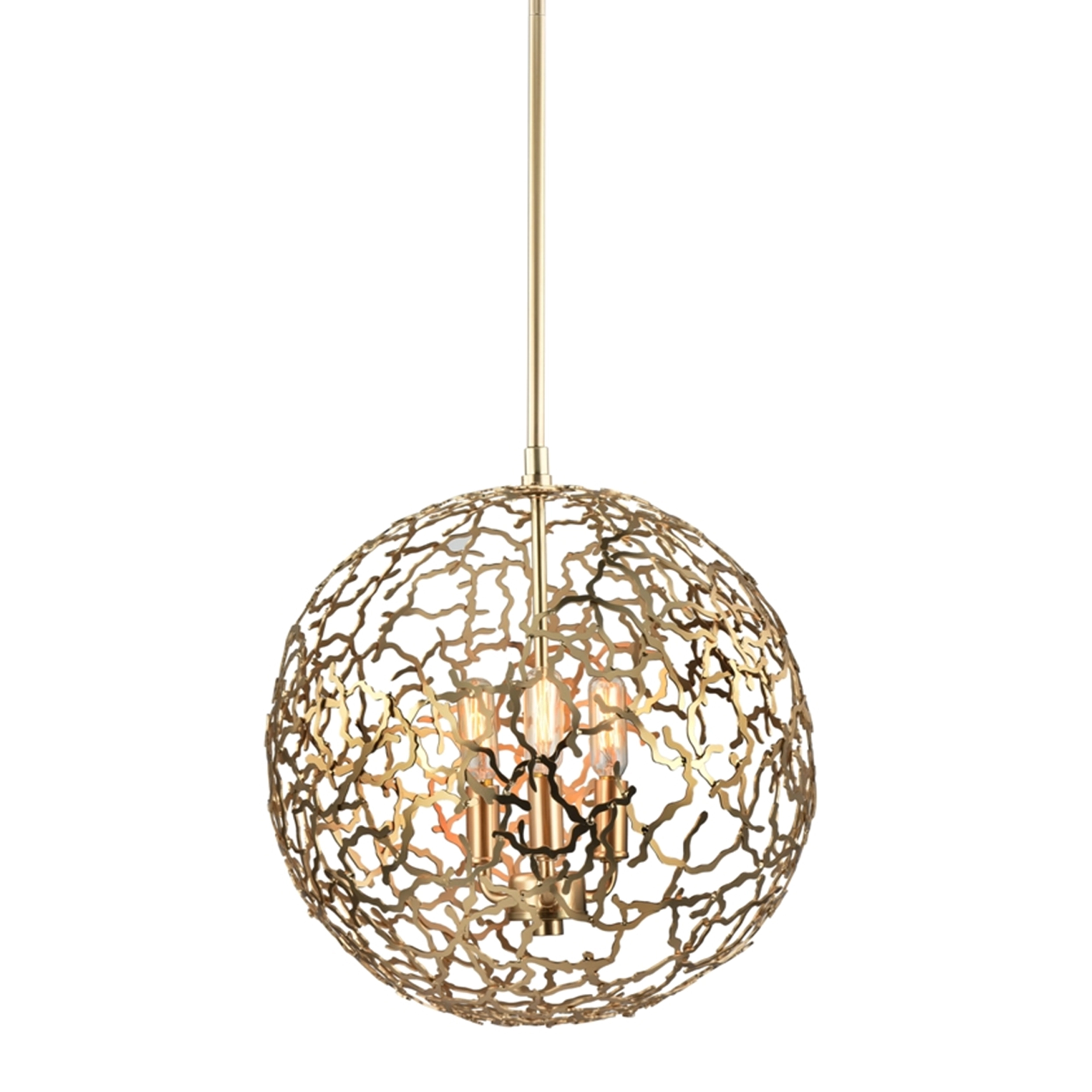 Helios 14" Organic Globe Pendant