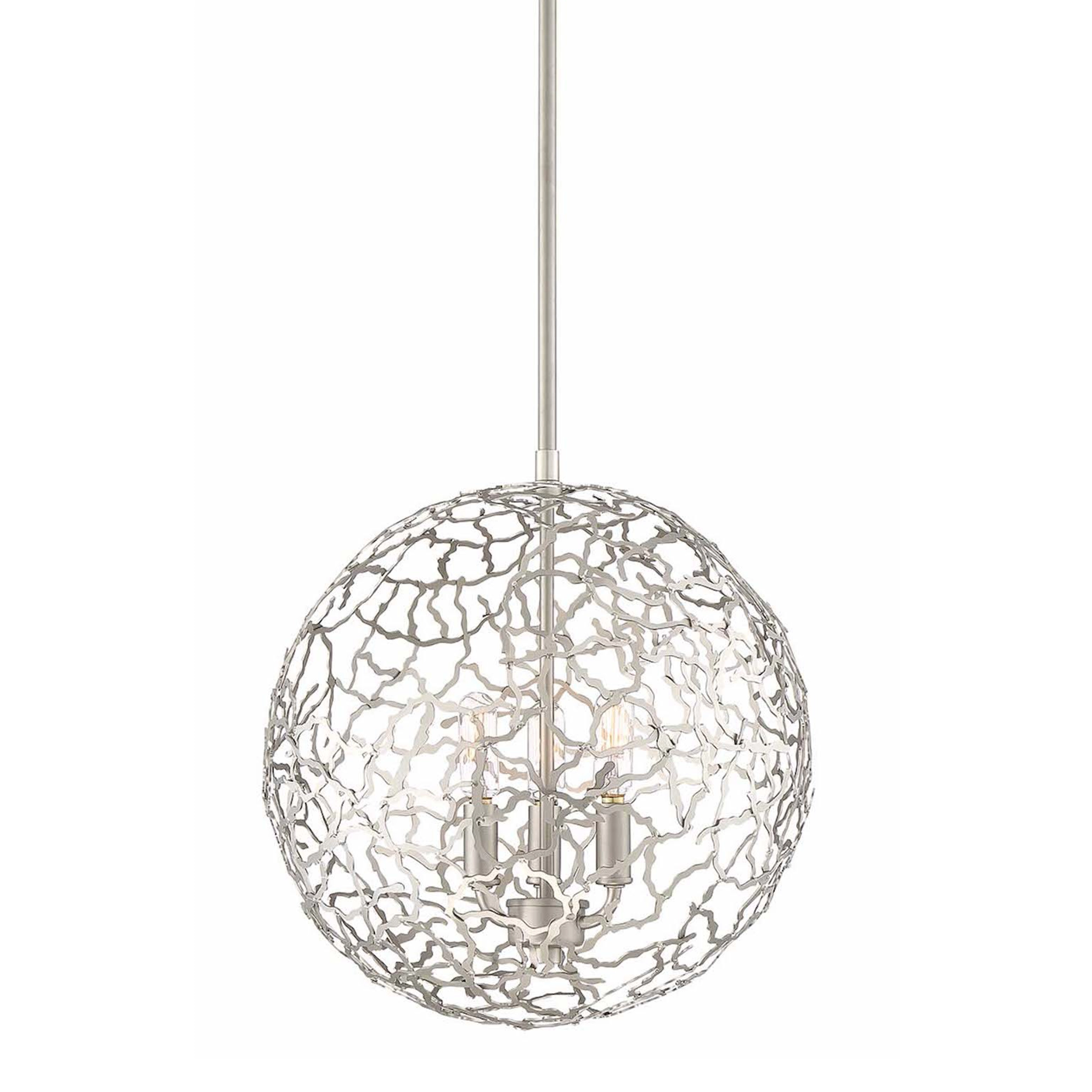 Helios 14" Organic Globe Pendant
