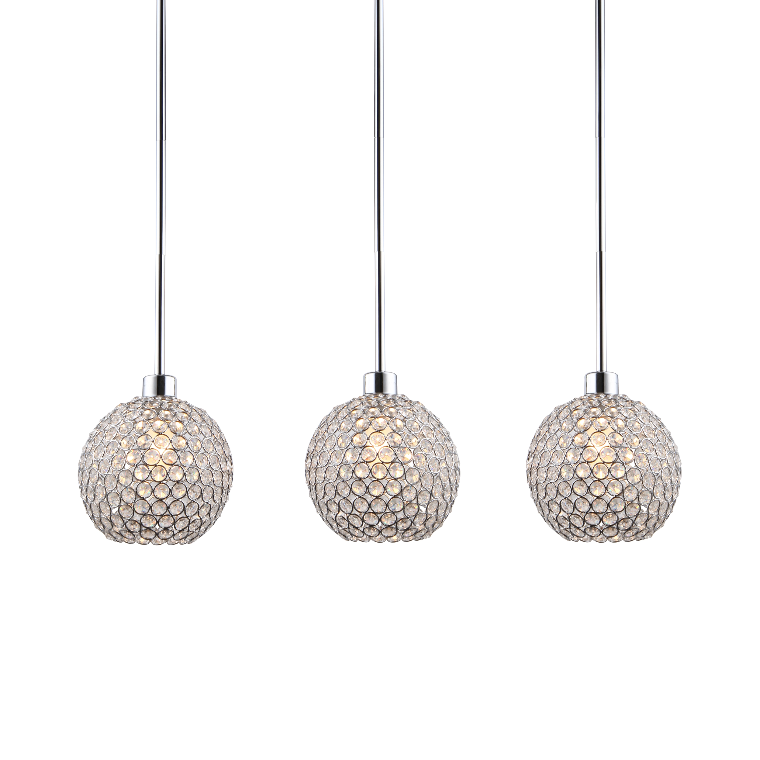 Kent 30" Crystal Linear Multi-Pendant