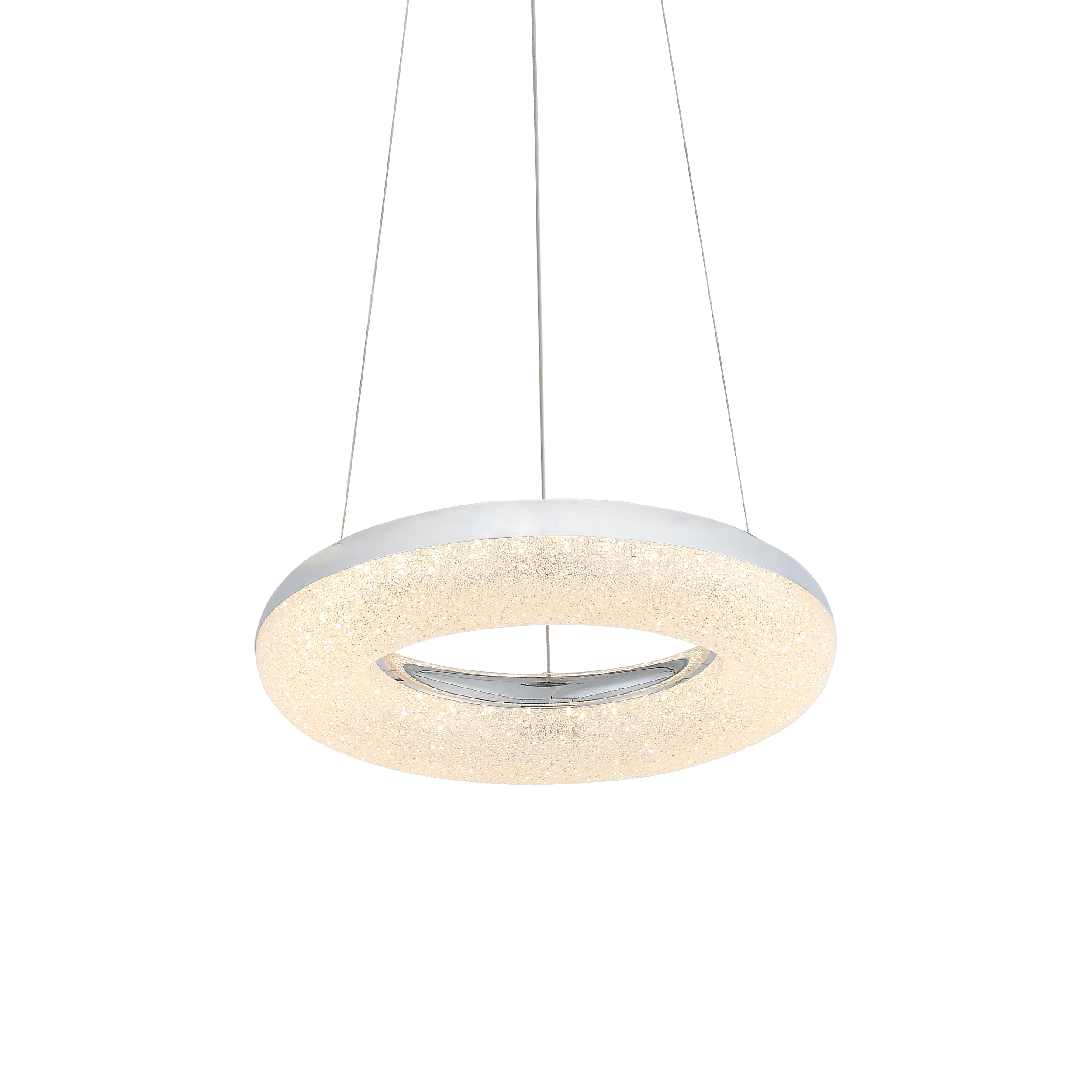 Orbit 16" Crystal Ring Pendant