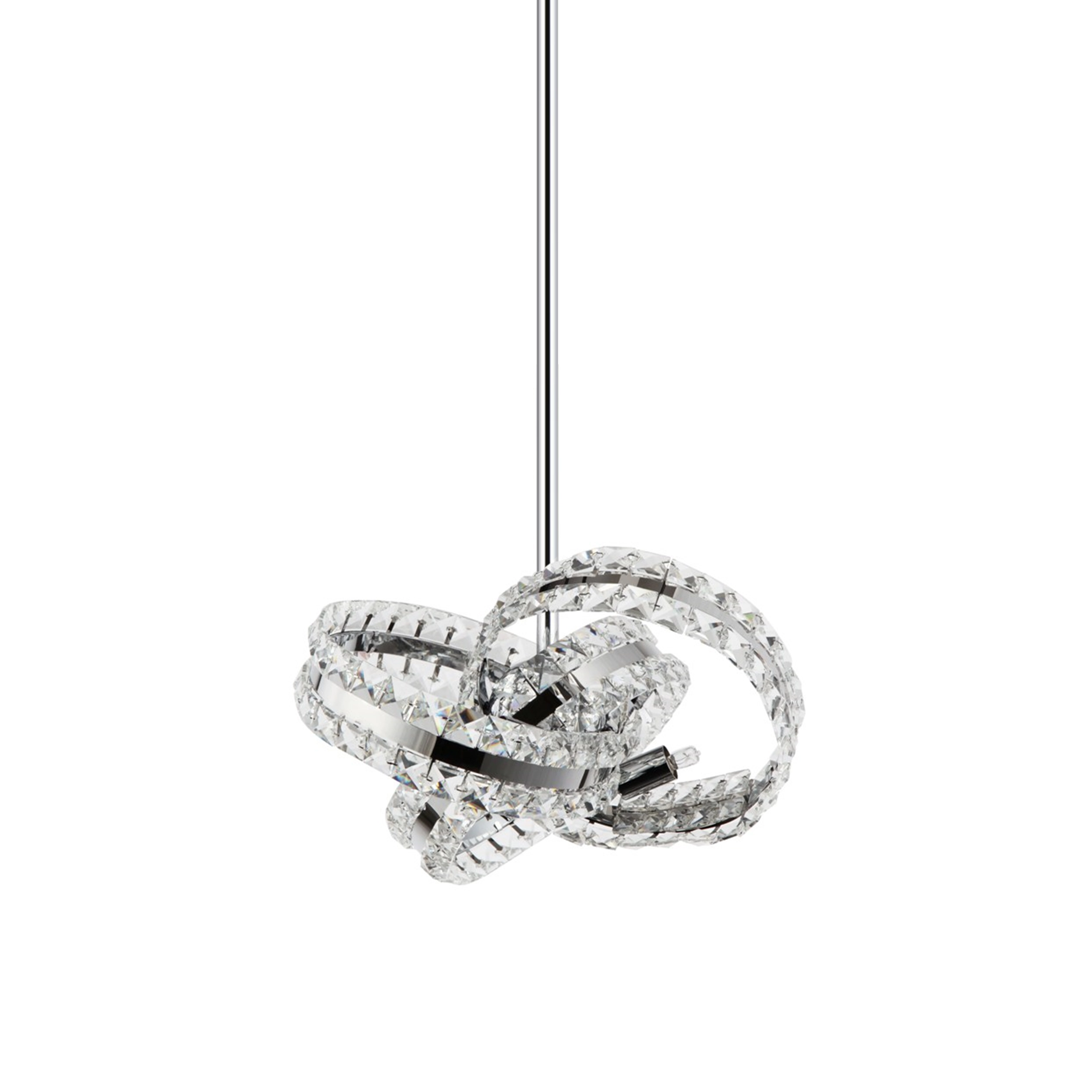 Knot 14" Orbital Crystal Pendant