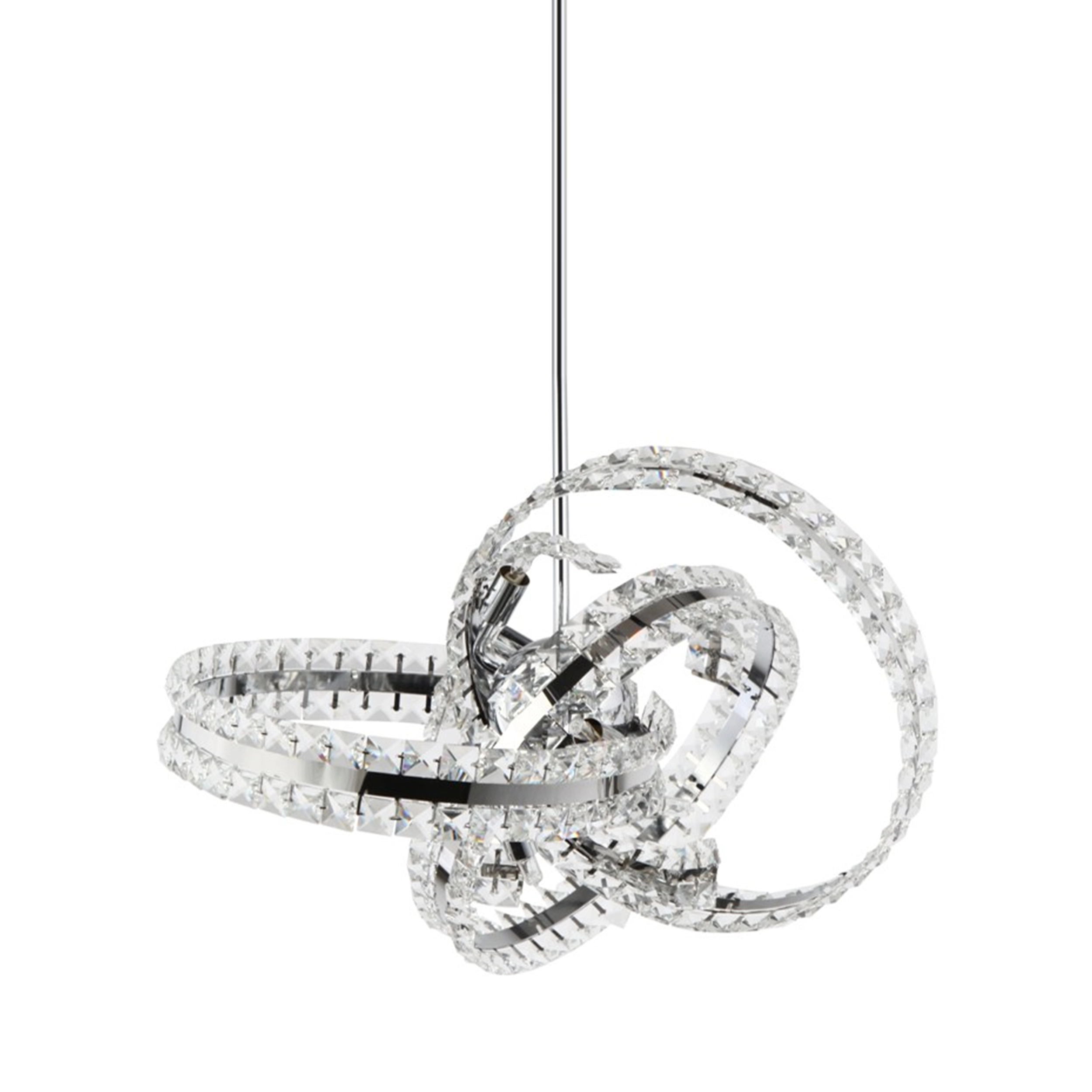 Knot 19" Orbital Crystal Pendant