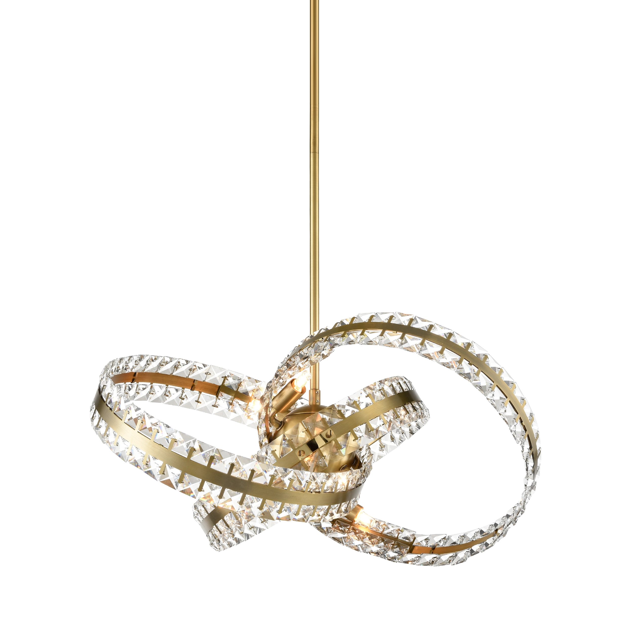 Knot 19" Orbital Crystal Pendant