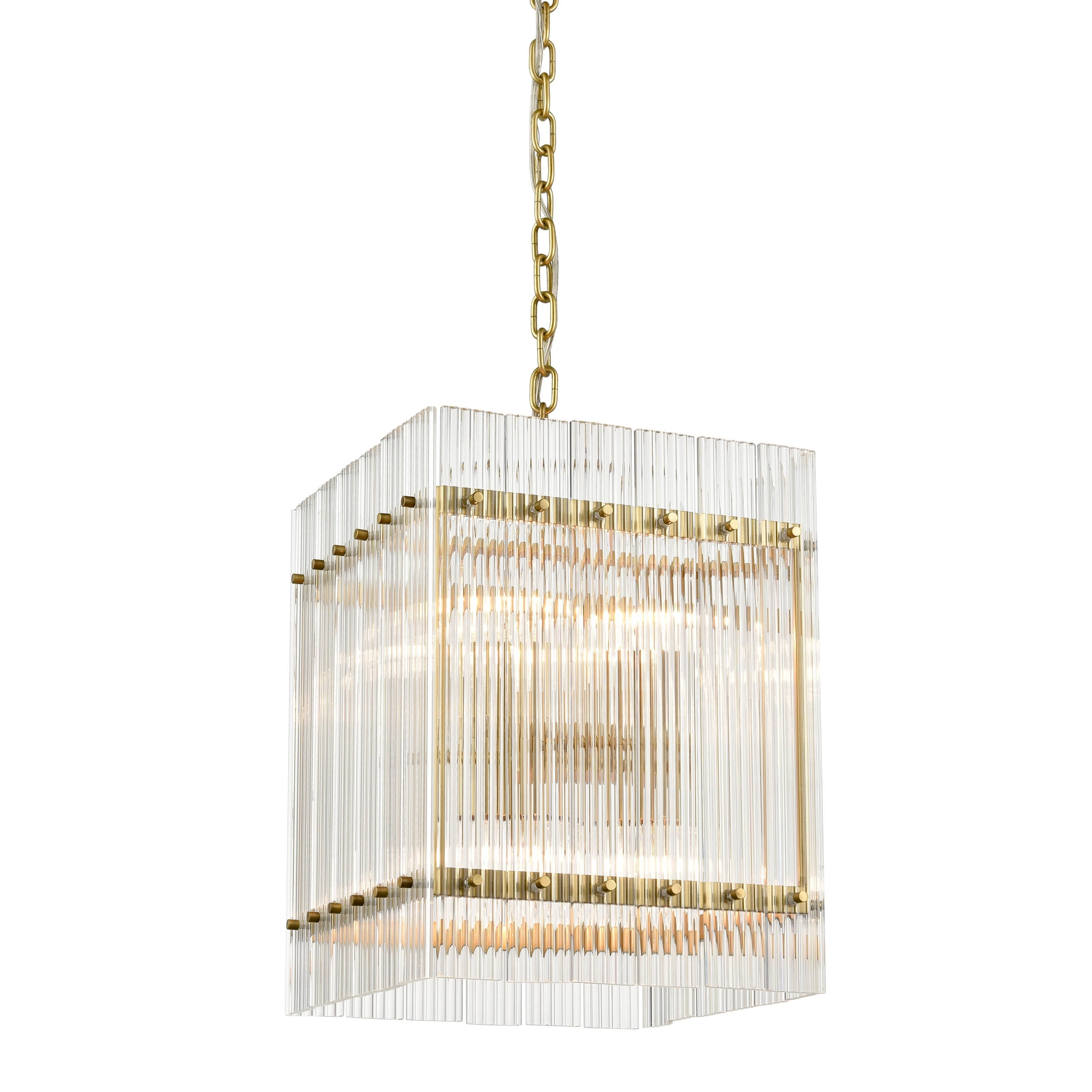 Allure 13" Square Glass Pendant