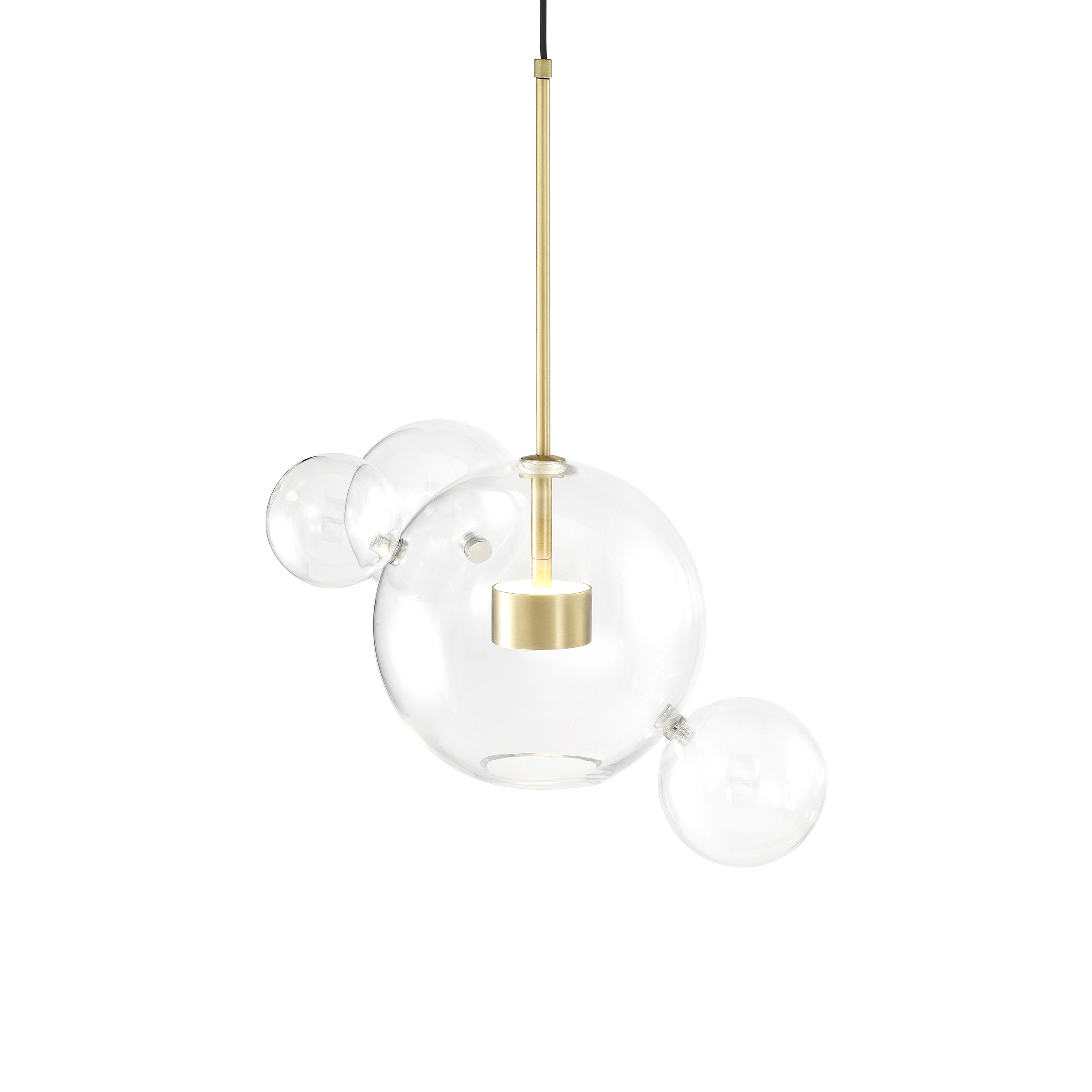 Satellite 22" Glass Globe Pendant