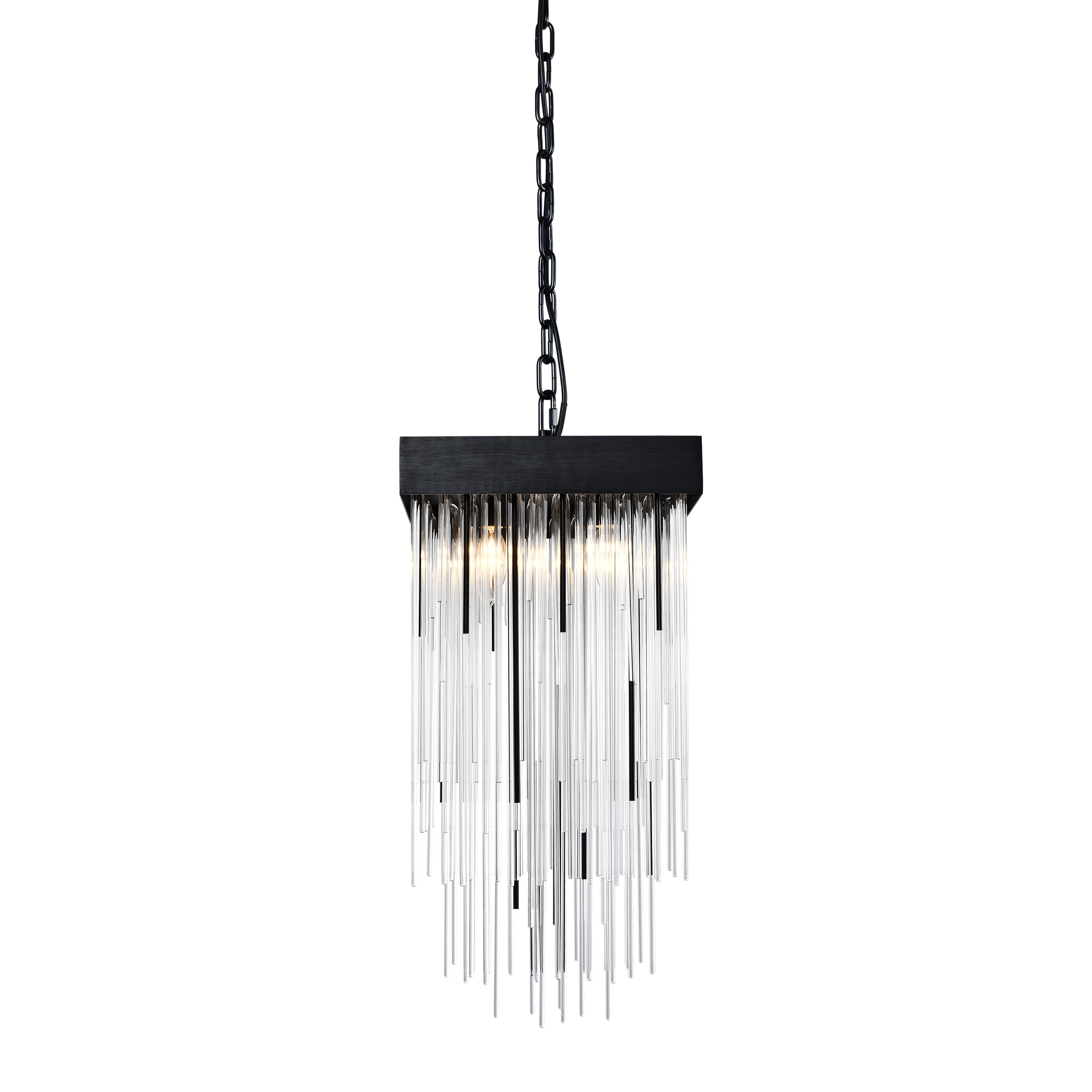 Waterfall 12" Square Glass Pendant