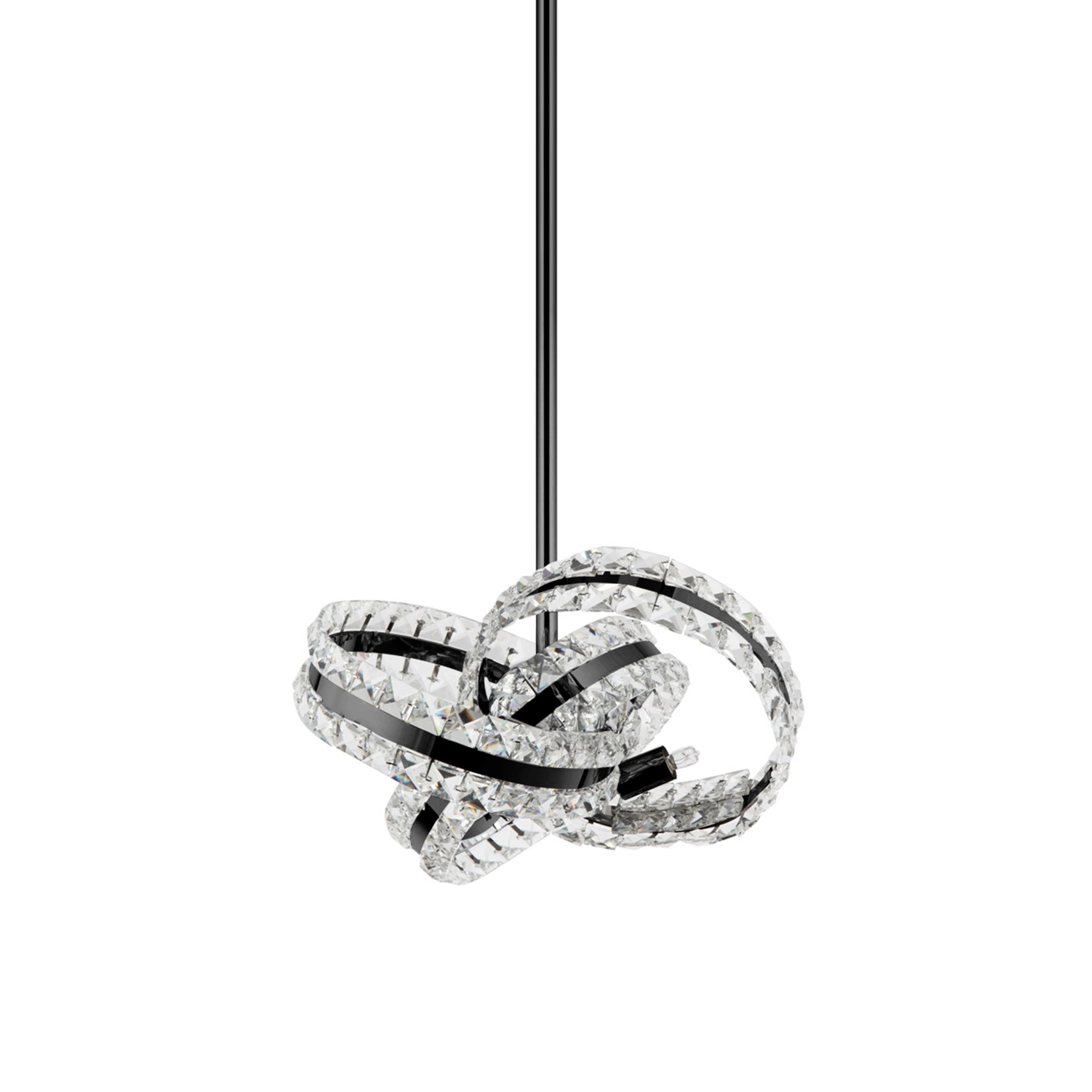 Knot 14" Orbital Crystal Pendant