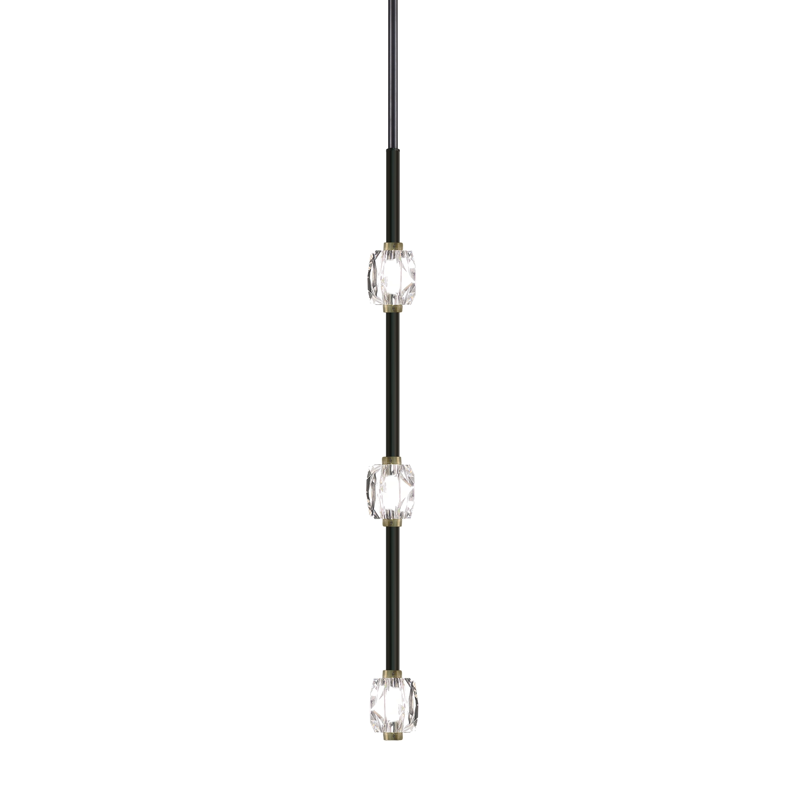 Diamante 28" Vertical Crystal Pendant