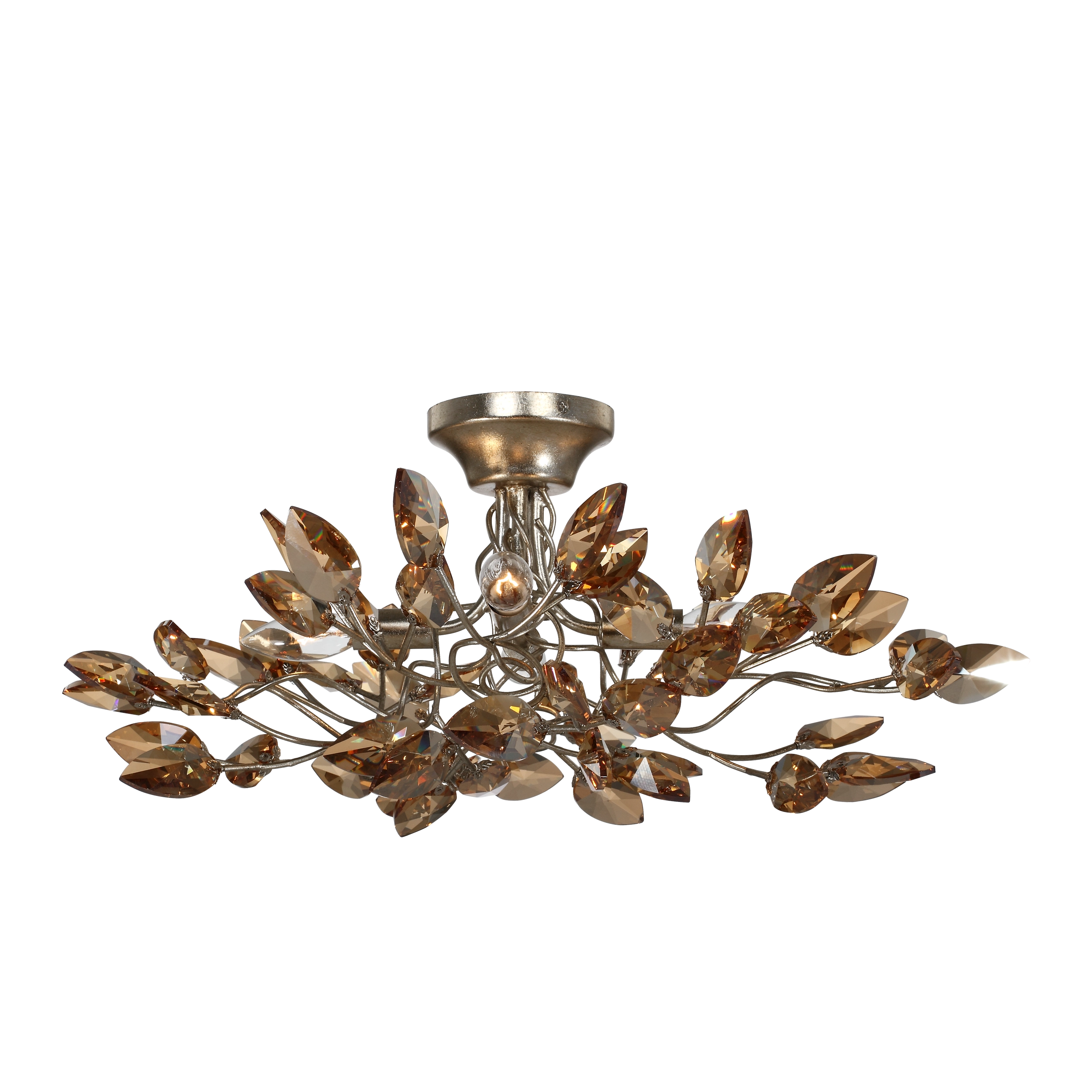 Misthaven 22" Organic Crystal Semi-Flush