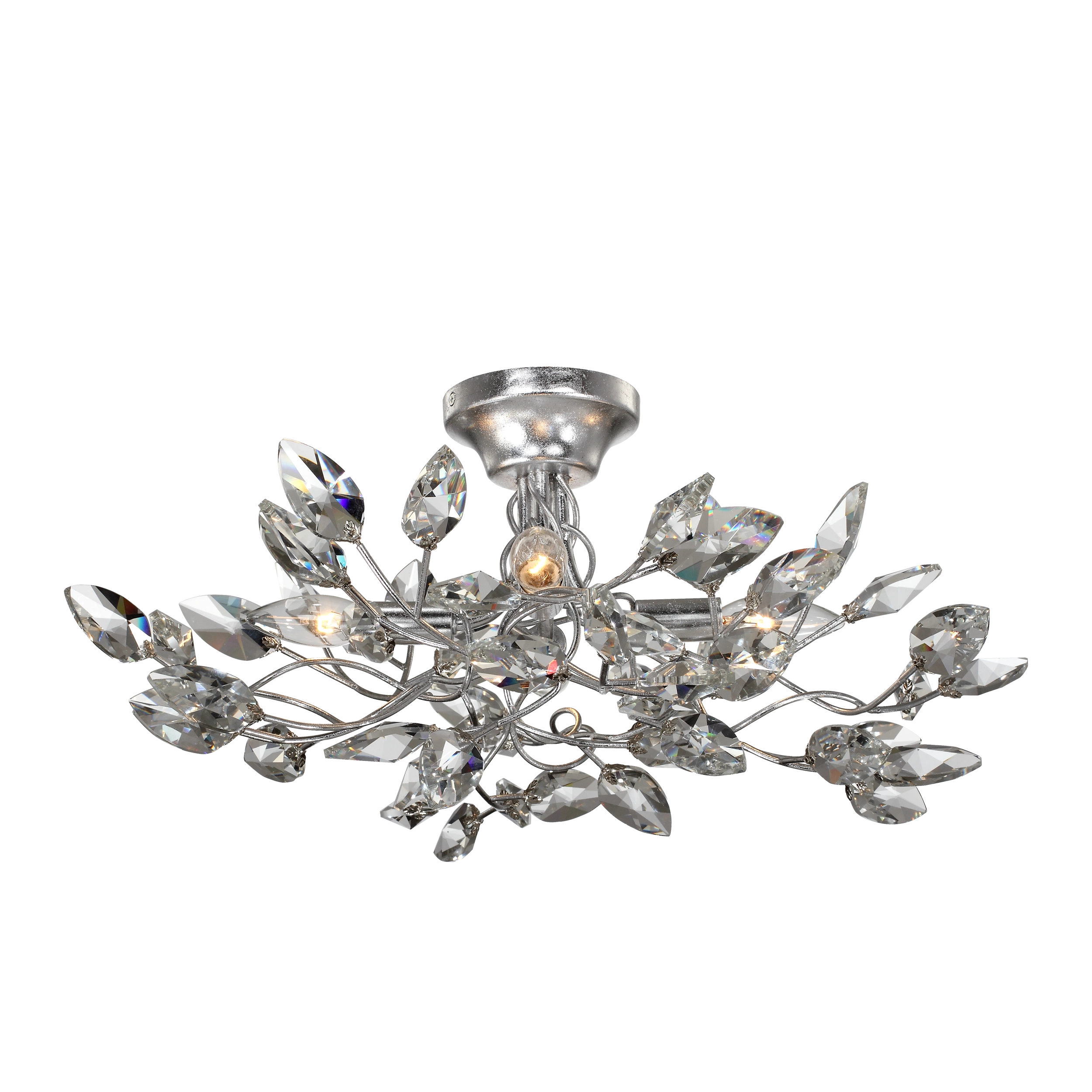 Misthaven 22" Organic Crystal Semi-Flush