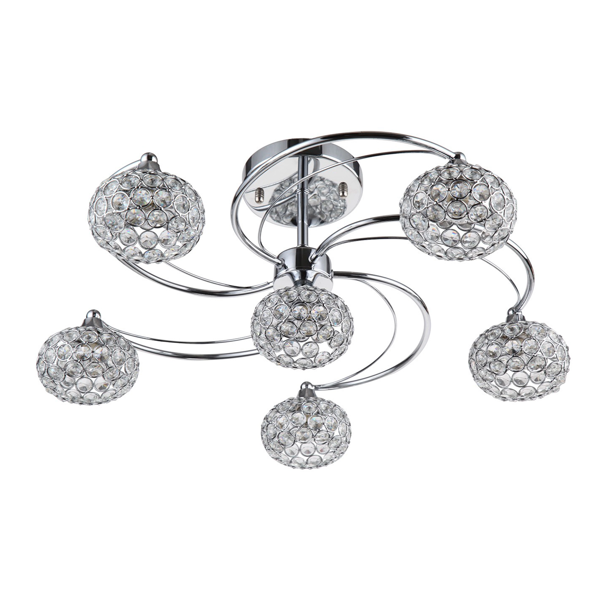 Kent 23" Crystal Semi-Flush