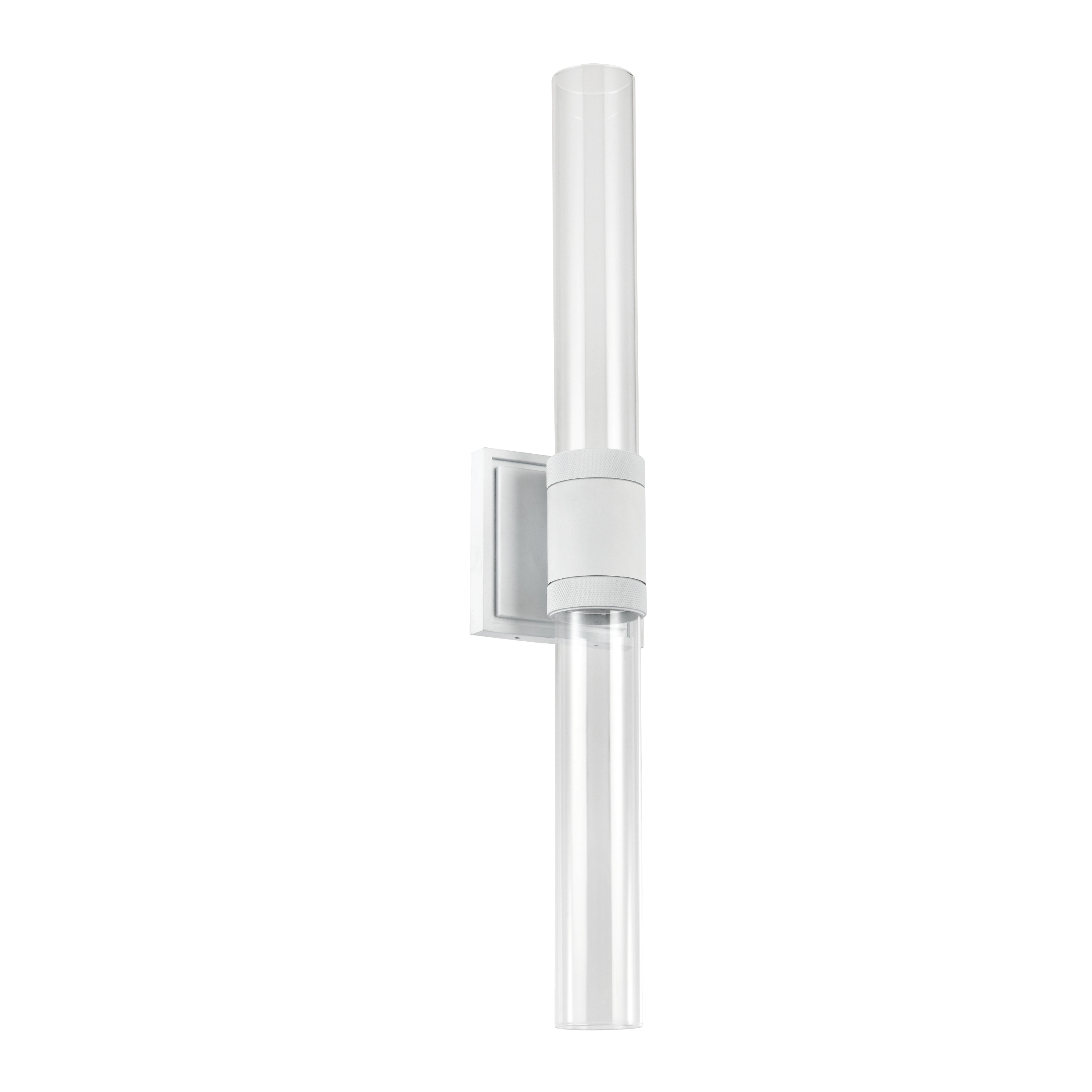 Zigrina 28" Clear Glass Duo Wall Sconce