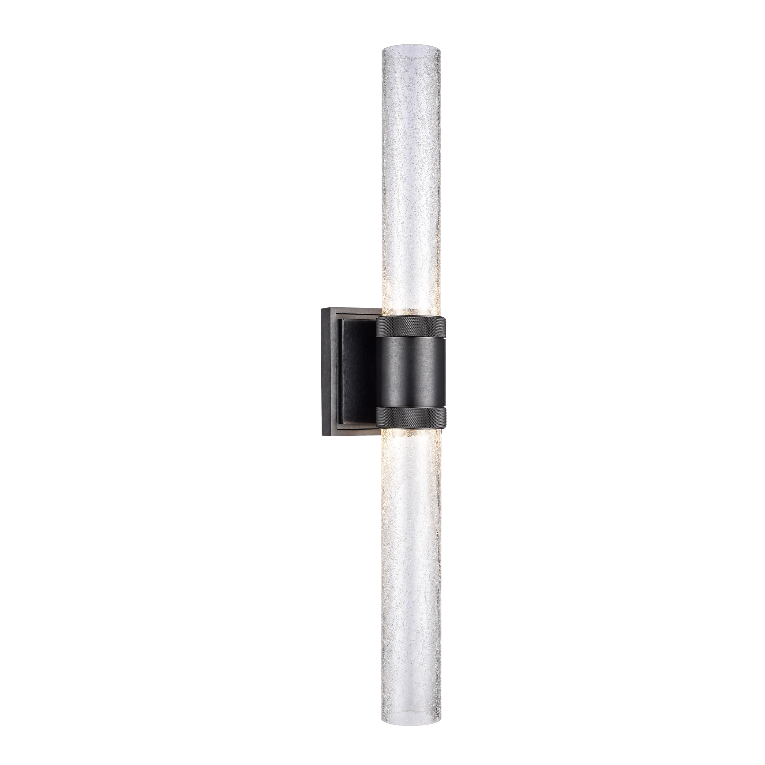 Zigrina 28" Crackled Glass Duo Wall Sconce