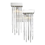 Waterfall Left Side Cityscape Wall Sconce