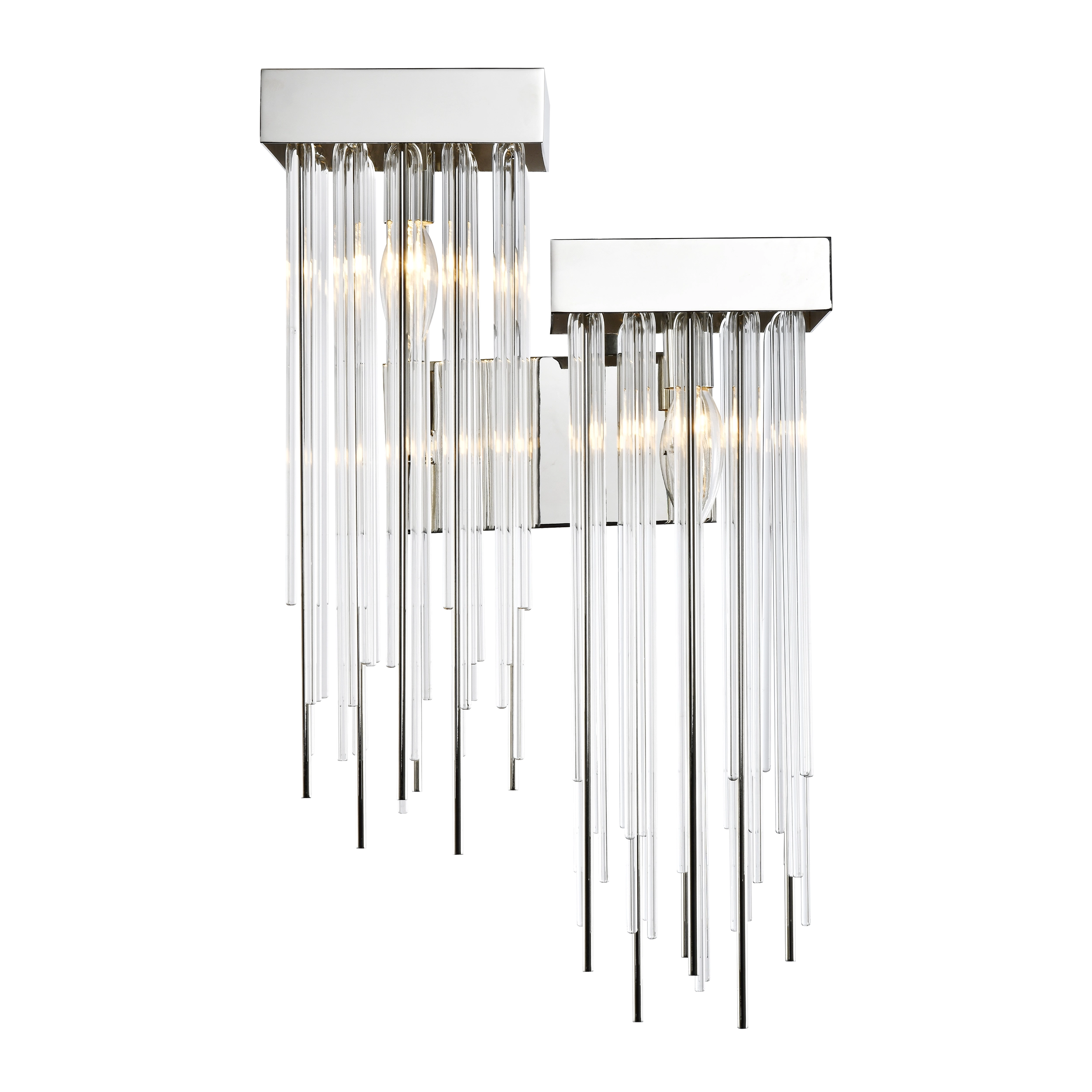 Waterfall Left Side Cityscape Wall Sconce