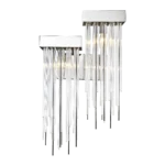 Waterfall Right Side Cityscape Wall Sconce