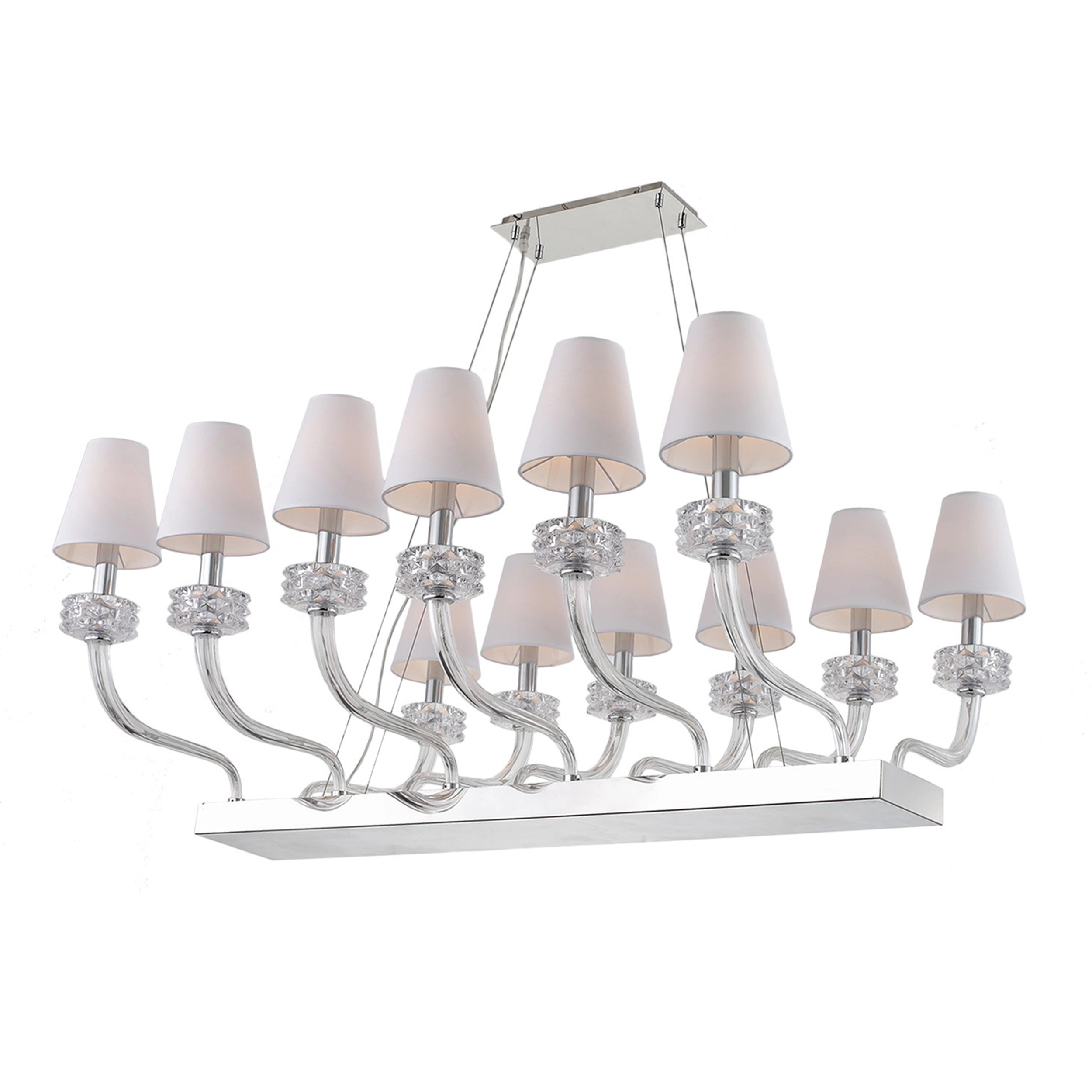 Abigail 48" Linear Armed Chandelier