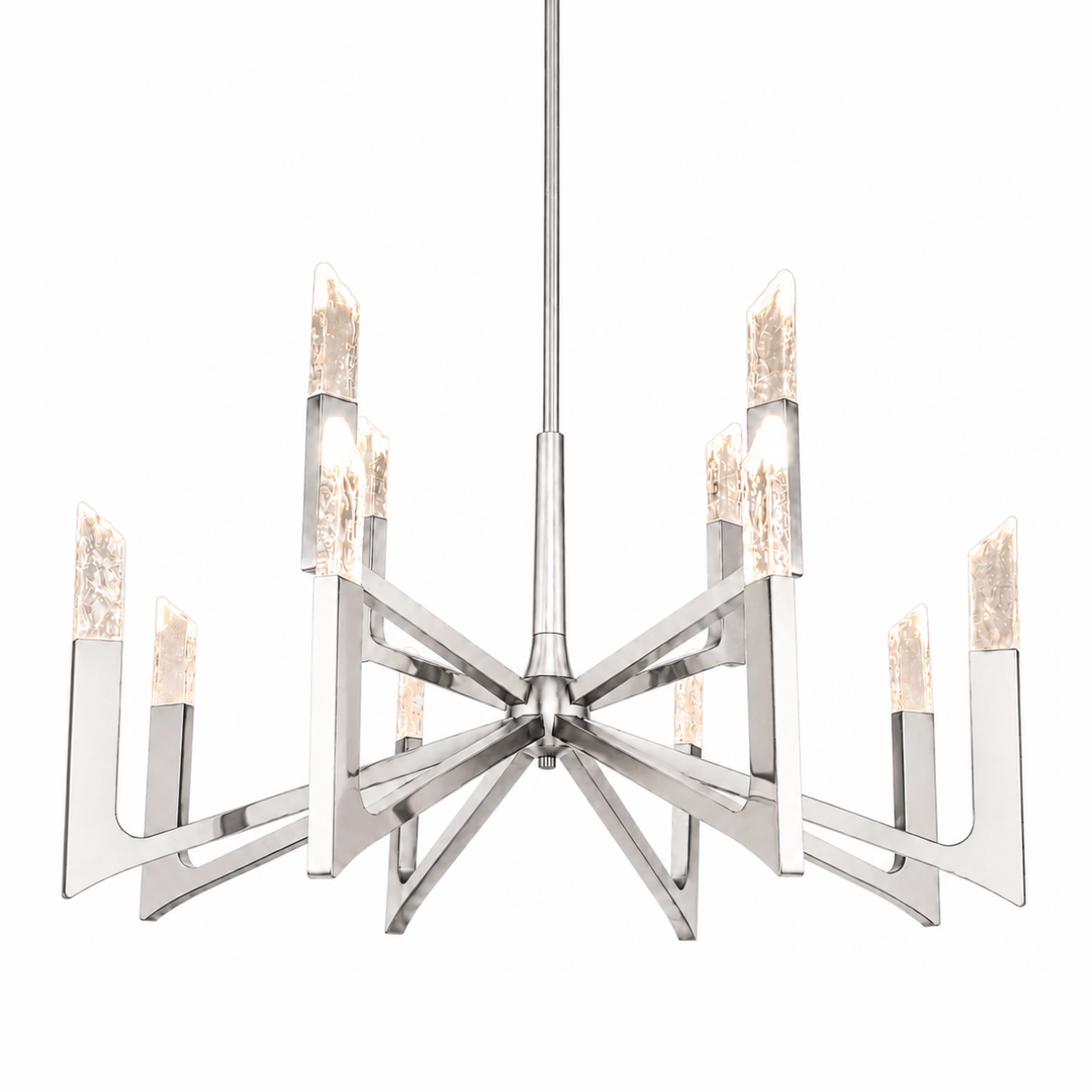 Valenza Reversable 42" Water Glass Chandelier