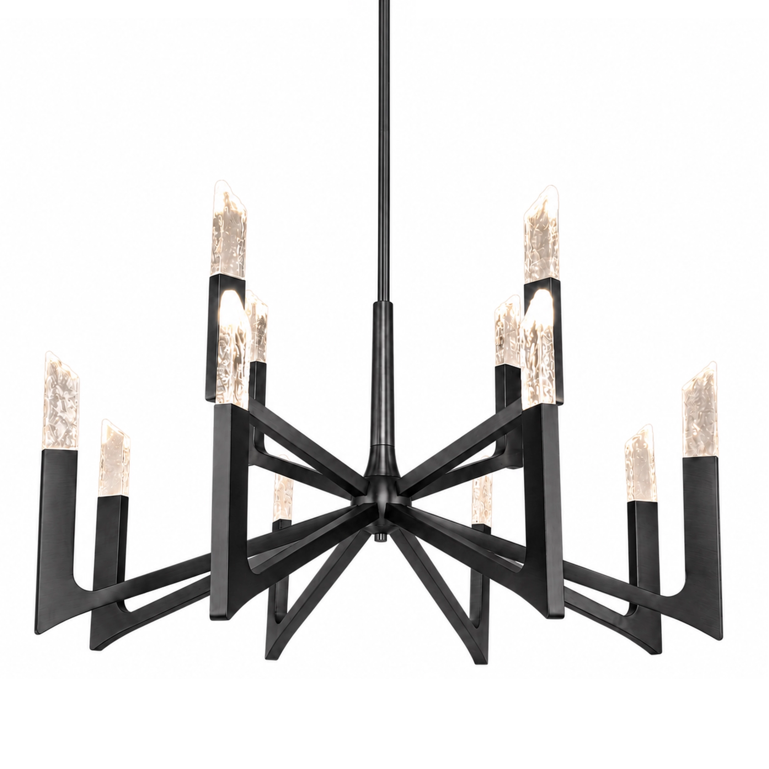 Valenza Reversable 42" Water Glass Chandelier