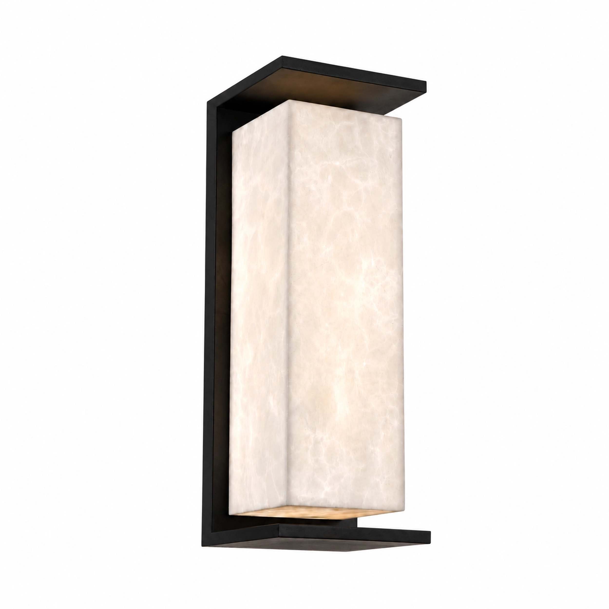 Levana Large Exterior Alabaster Wall Sconce