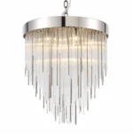 Waterfall 30" Round Glass Chandelier