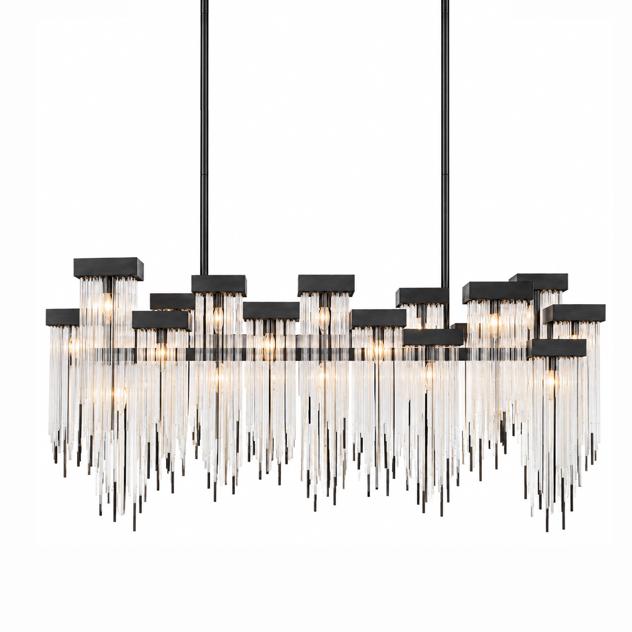 Waterfall 60" Cityscape Chandelier