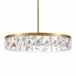 Odraz 44" Infused Crystal Chandelier