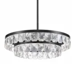 Odraz 44" 2-Tier Infused Crystal Chandelier