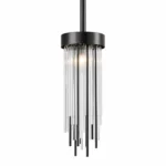 Waterfall Round Glass Mini-Pendant