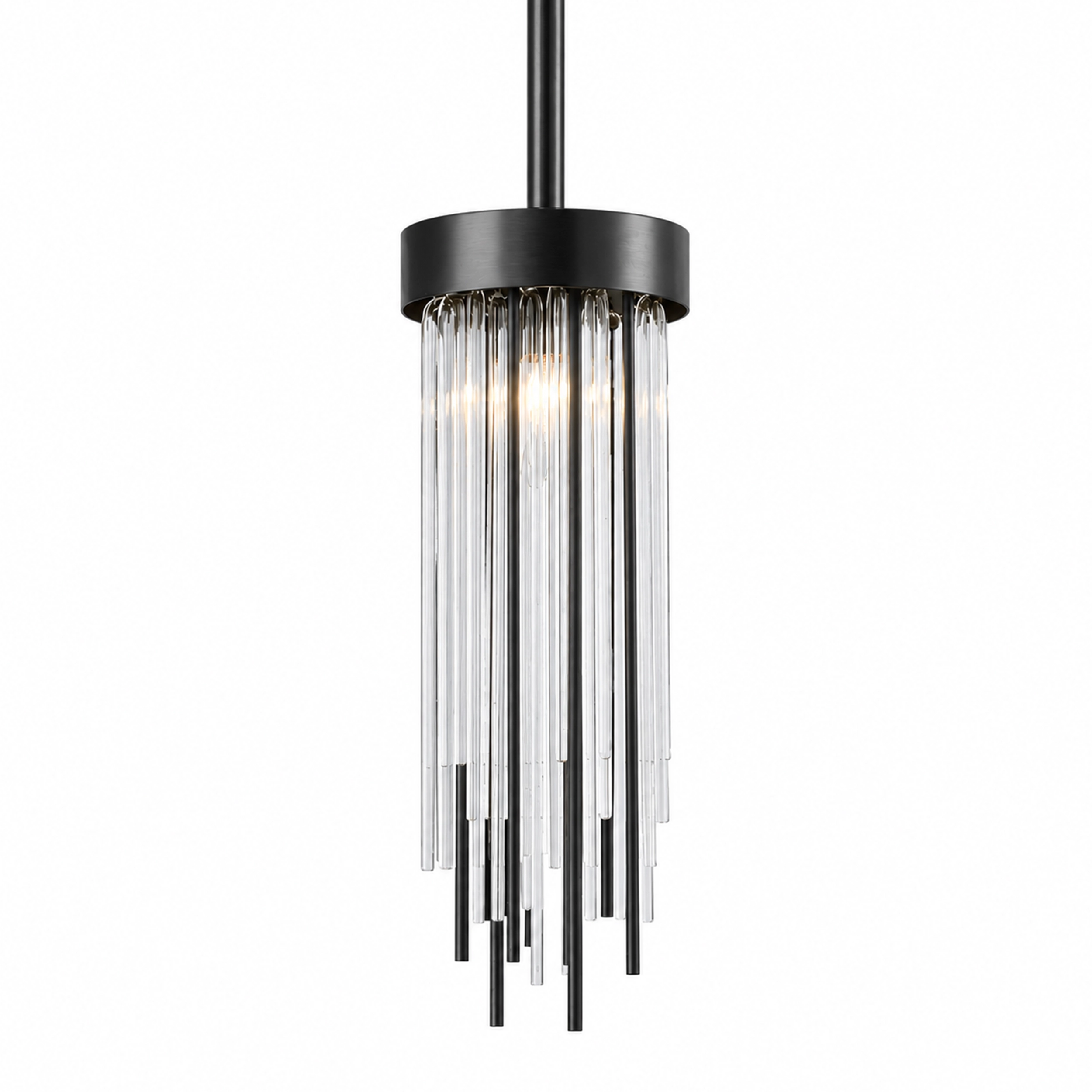 Waterfall Round Glass Mini-Pendant