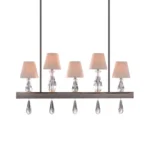 Sophia 36" Linear Candle Chandelier