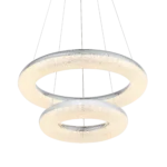 Orbit 24" Crystal Ring Pendant
